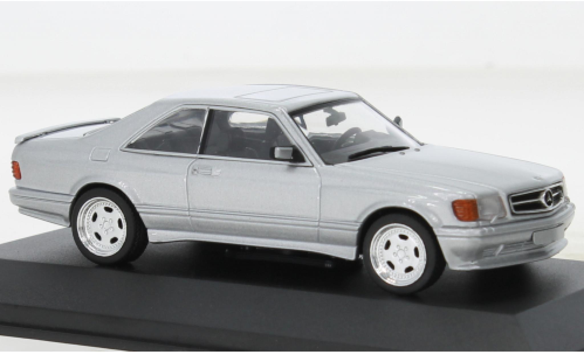 Mercedes 560 1/43 Solido SEC (C126) AMG Wide Body metallise grigio modellino in miniatura