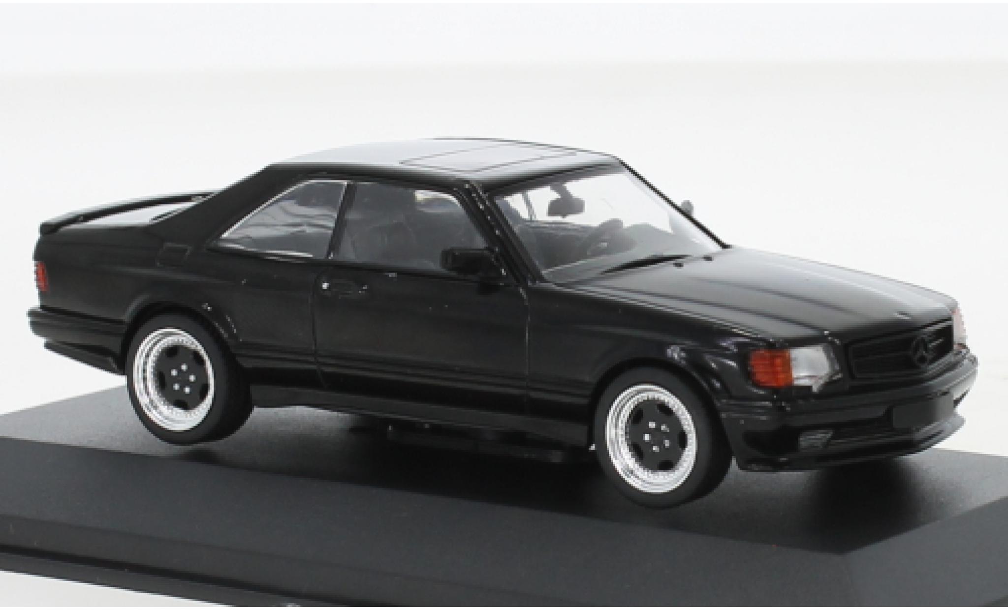 Mercedes 560 1/43 Solido SEC (C126) AMG Wide Body nero 1990 modellino in miniatura