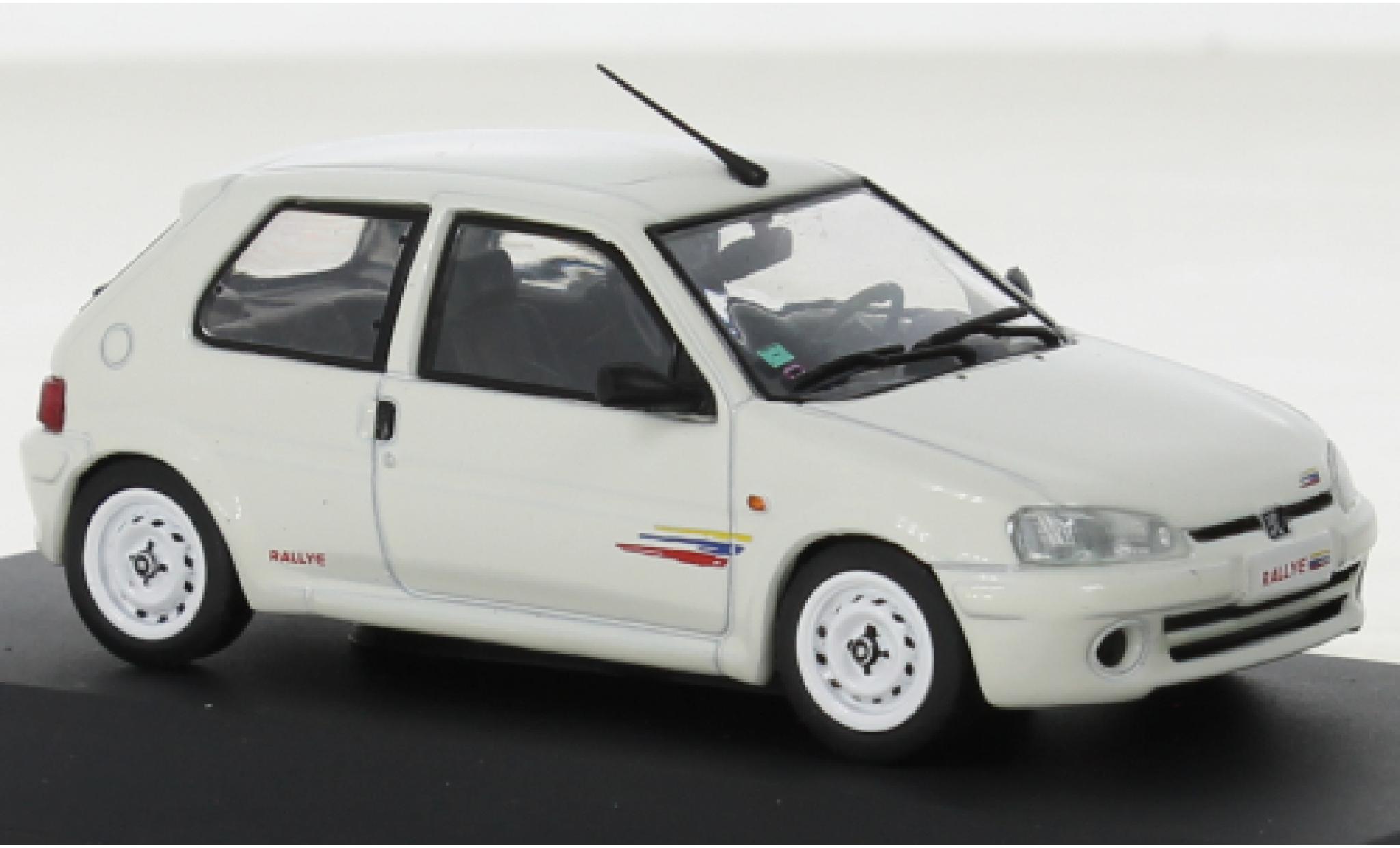 Peugeot 106 1/43 Solido Rally Phase II bianco 1995 modellino in miniatura