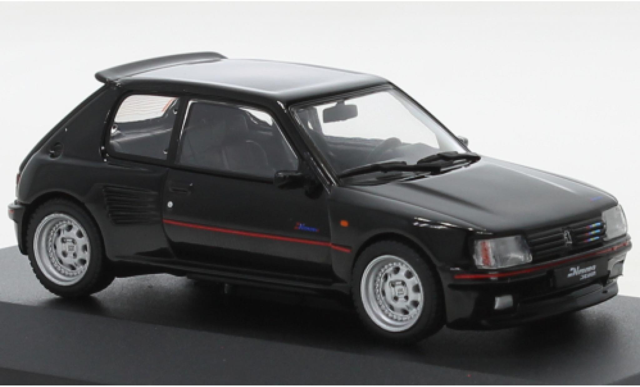 Peugeot 205 1/43 Solido GTI Dimma nero modellino in miniatura