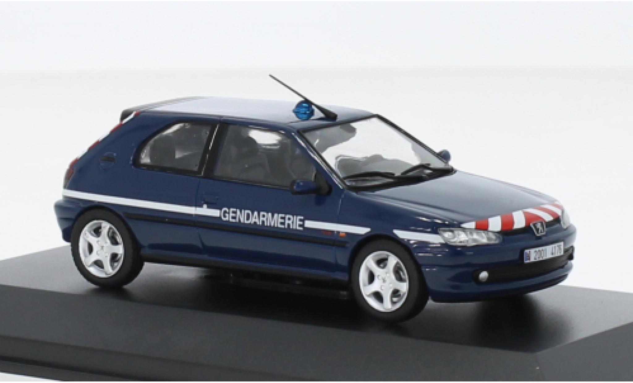 Peugeot 306 1/43 Solido S16 Gendamerie (F) 1998 modellino in miniatura