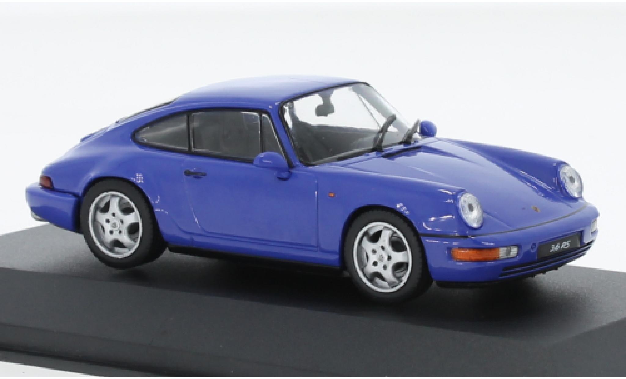 Porsche 964 1/43 Solido 911  RS blu 1992 modellino in miniatura