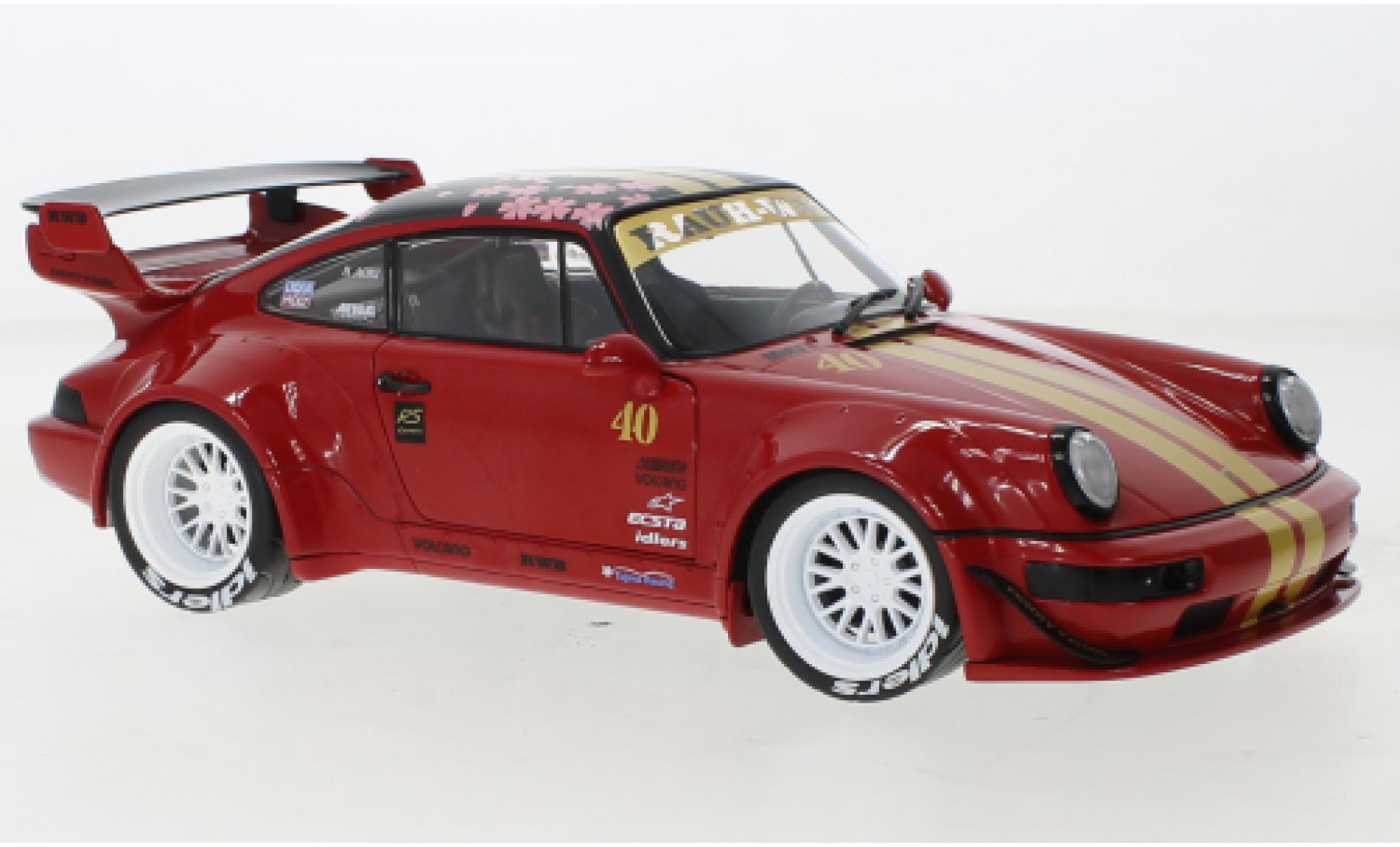 Porsche 964 RWB 1/18 Solido 911  rosso Red Sakura 2021 modellino in miniatura