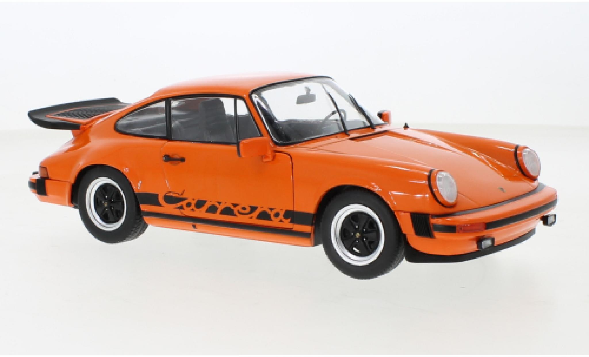Porsche 930 1/18 Solido 911 Carrera 3.2 orange 1984 modellino in miniatura