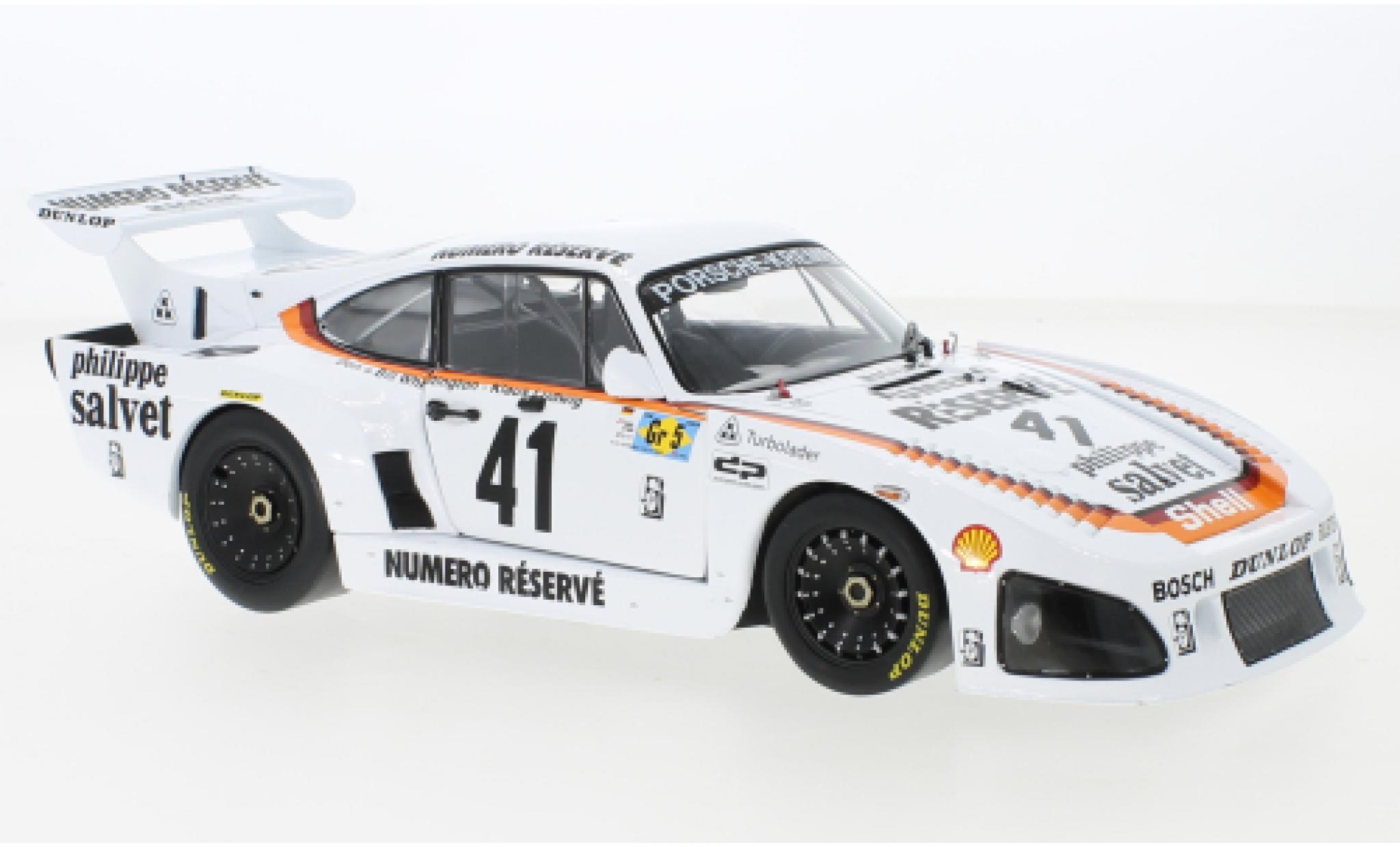 Porsche 935 1979 1/18 Solido K3 No.41 Kremer Racing Numero Reserve 24h Le Mans modellino in miniatura