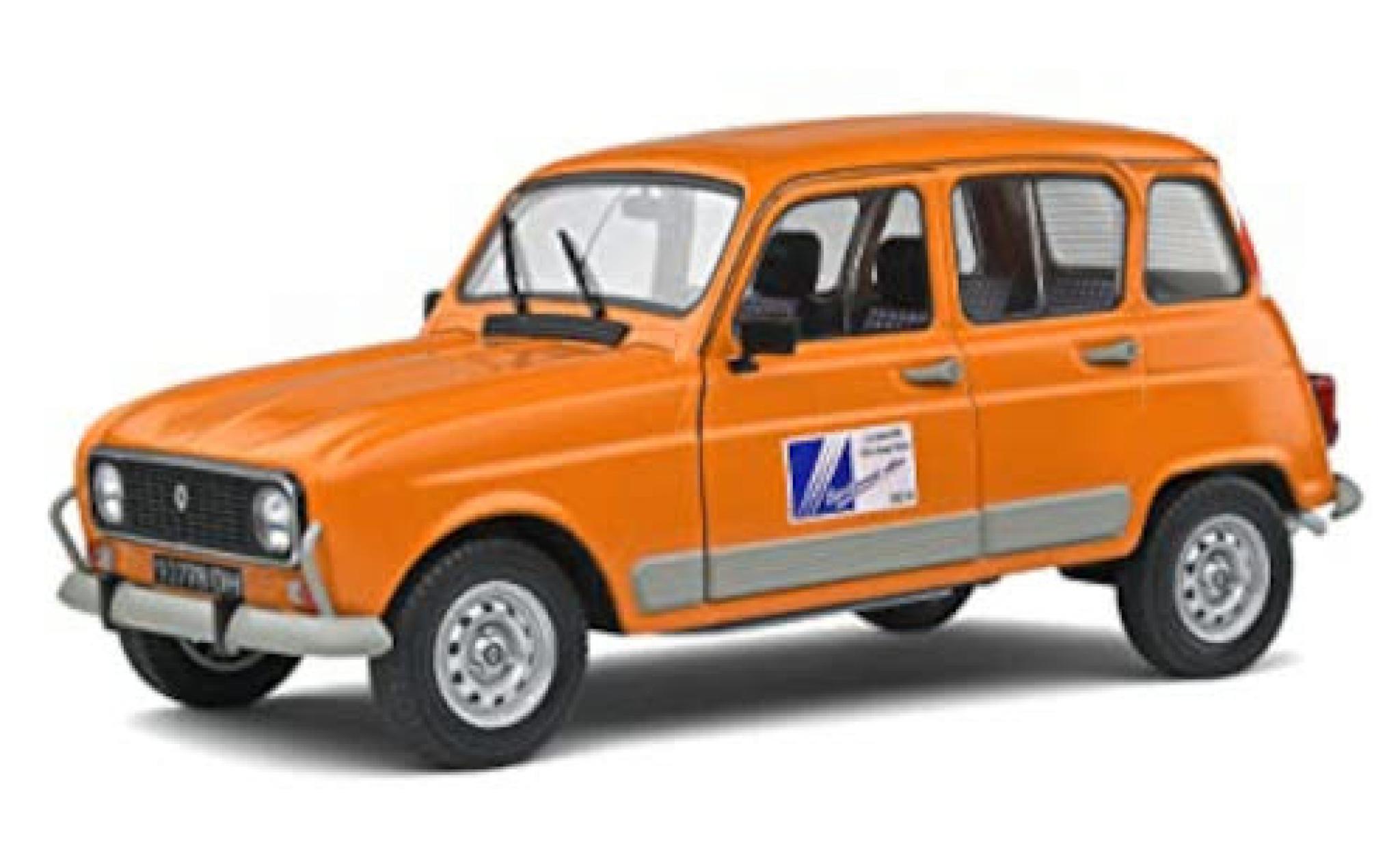 Renault 4 1/18 Solido GTL orange DDE 1978 modellino in miniatura