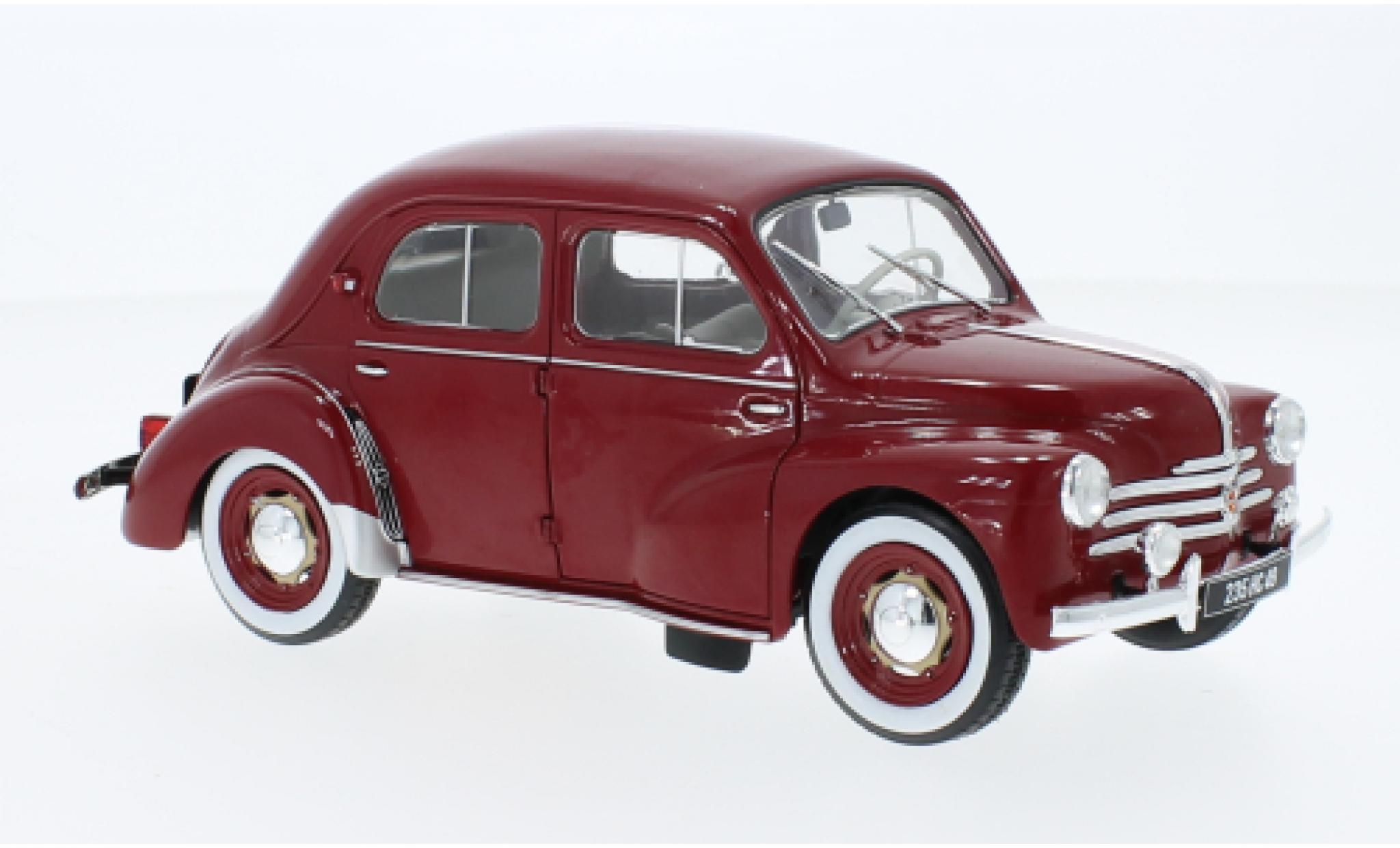 Renault 4CV 1/18 Solido rosso foncé 1956 modellino in miniatura