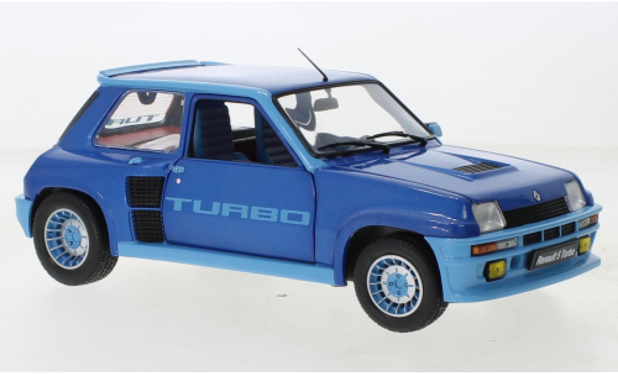 Renault 5 1/18 Solido Turbo metallise blu 1981 modellino in miniatura