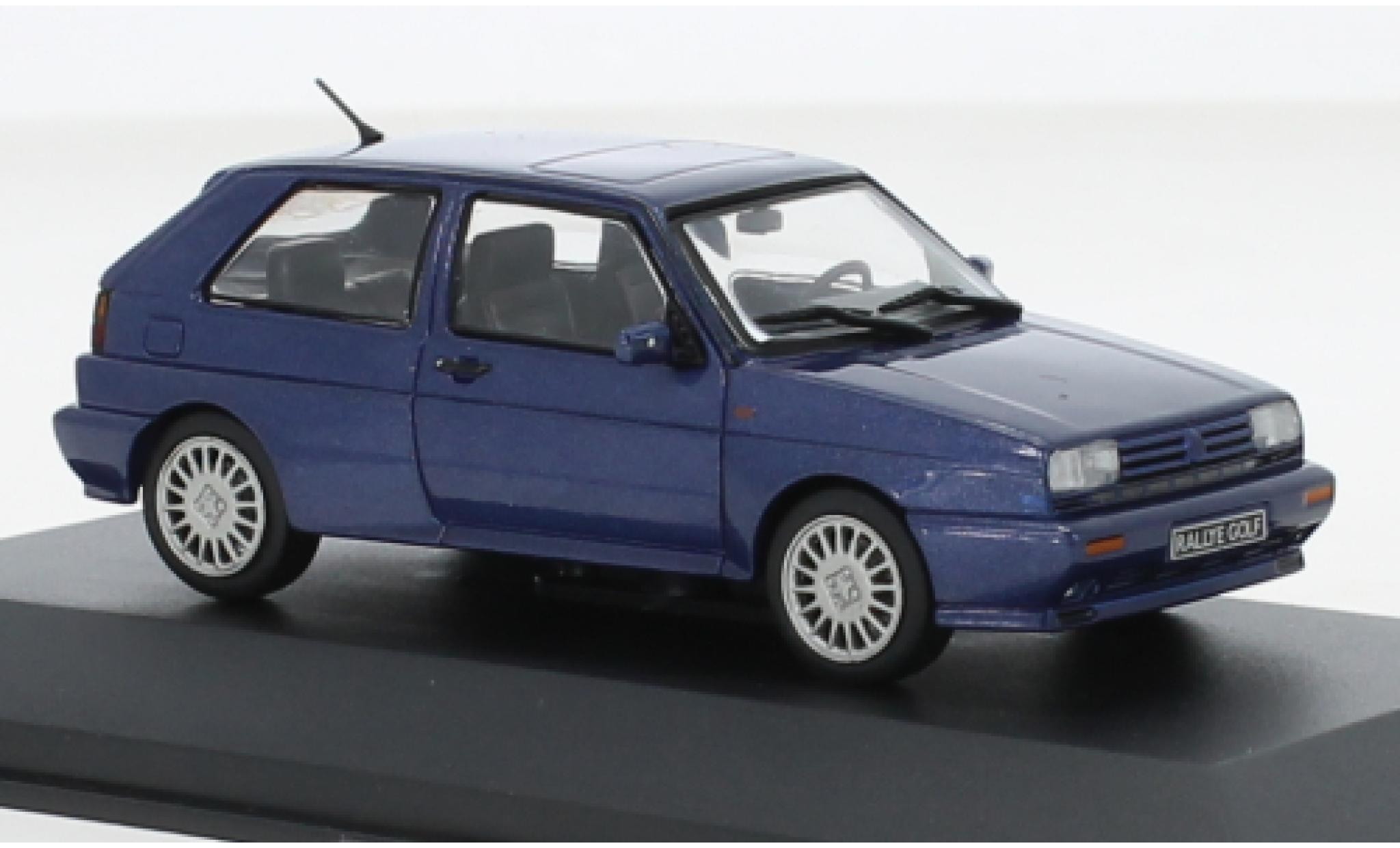 Volkswagen Golf 1/43 Solido II Rally metallise blu 1990 modellino in miniatura