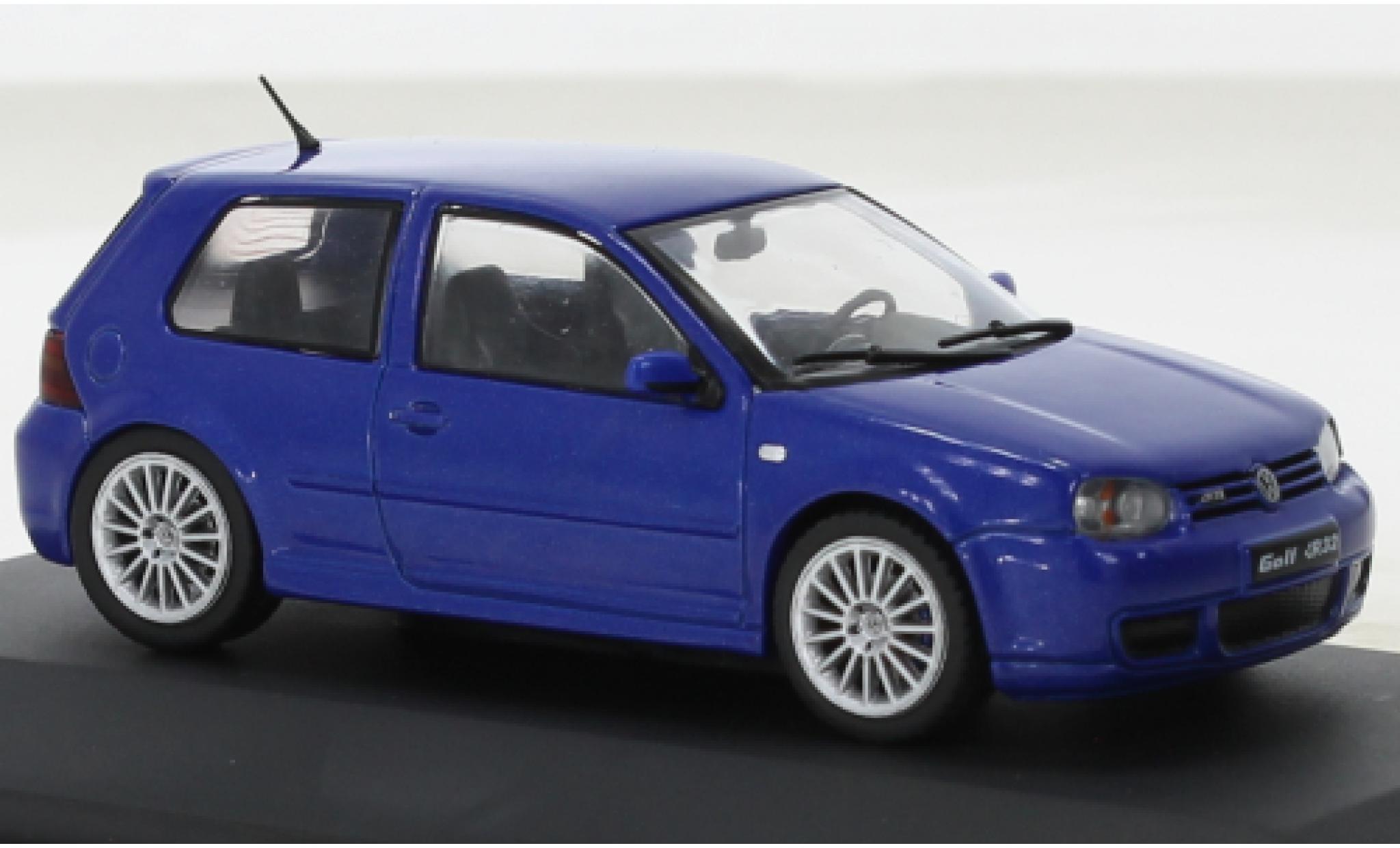 Volkswagen Golf 1/43 Solido IV R32 metallise blu 2003 modellino in miniatura