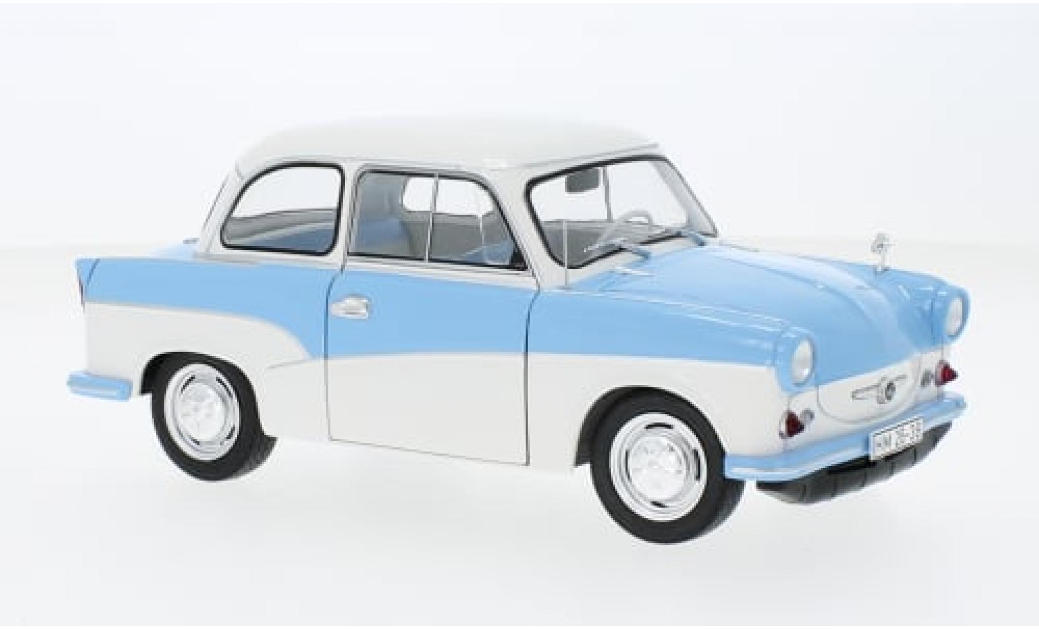 Trabant P50 1/18 Solido blau/weiss 1958 1:18 modellino in miniatura