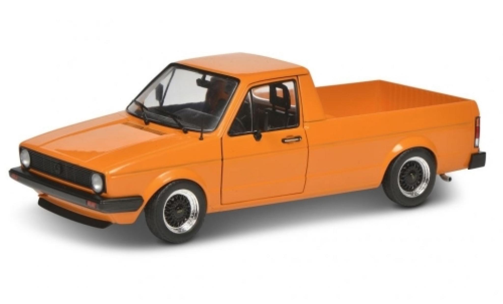 Volkswagen Caddy 1/18 Solido MK I orange 1982 modellino in miniatura