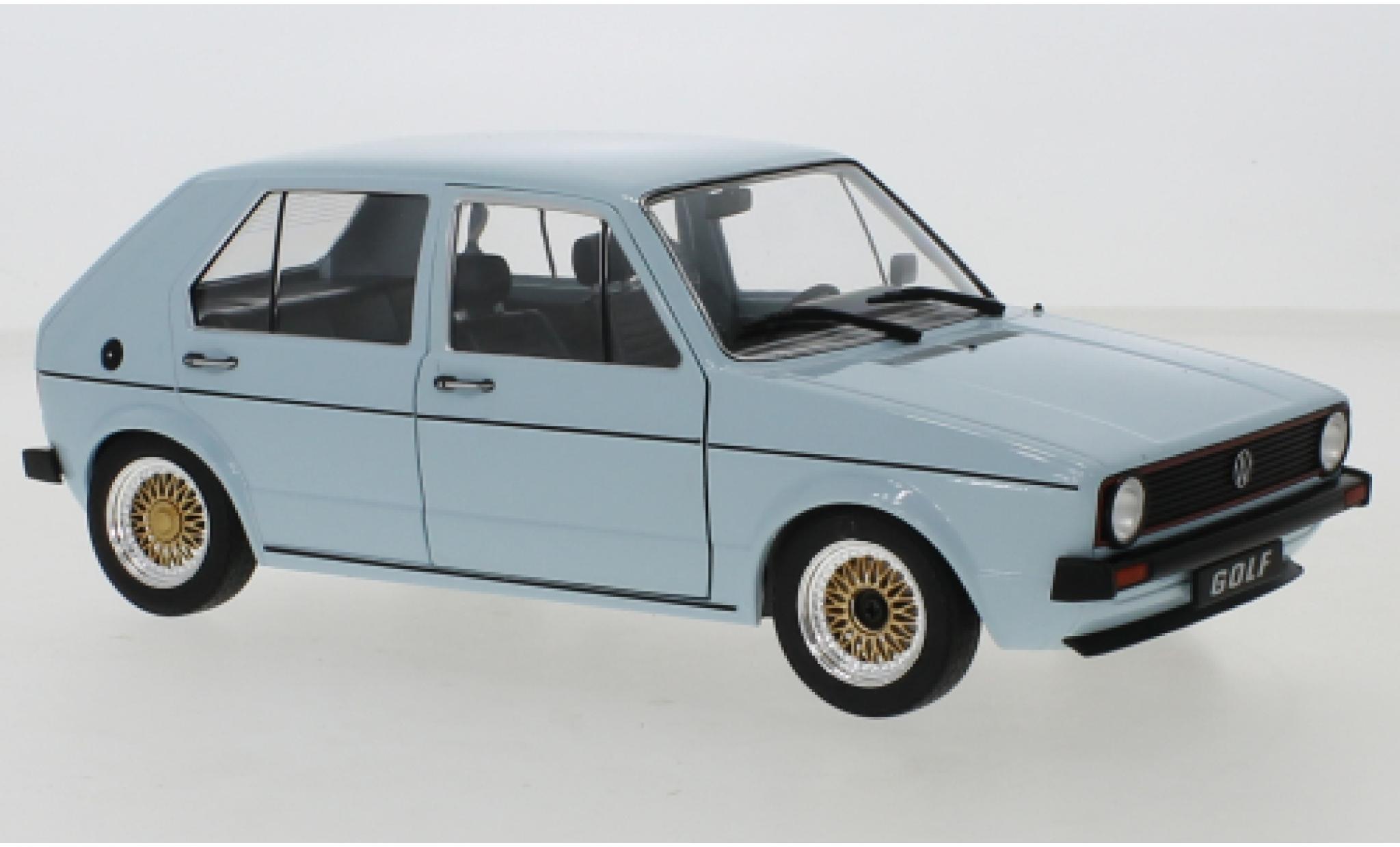 Volkswagen Golf 1/18 Solido I Custom blu modellino in miniatura