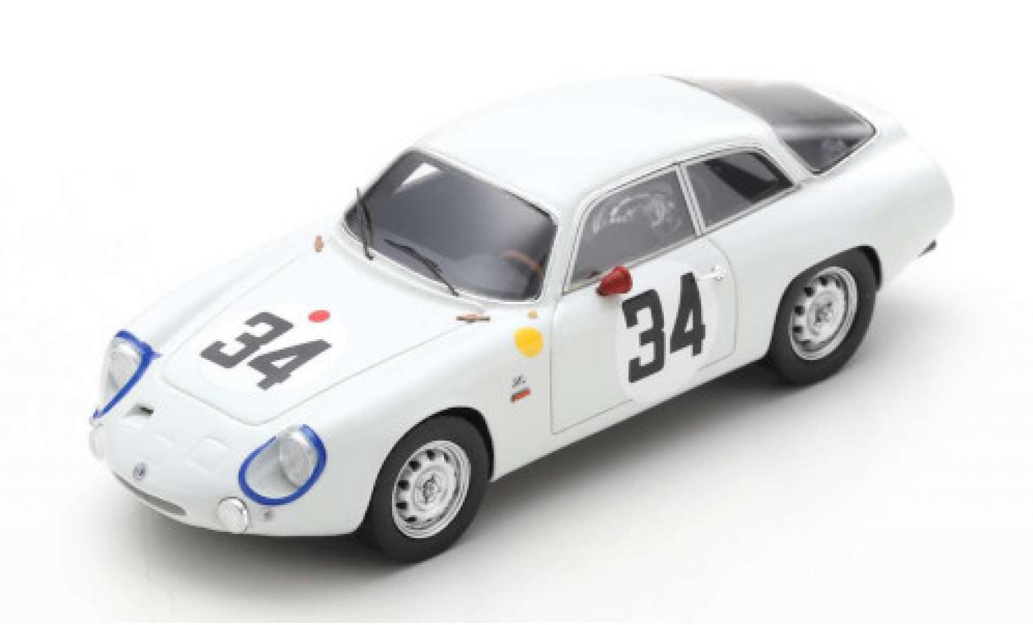 Alfa Romeo Giulietta 1/43 Spark Sport Zagato No.34 24h Le Mans 1963 G.Sala/R.Rossi modellino in miniatura