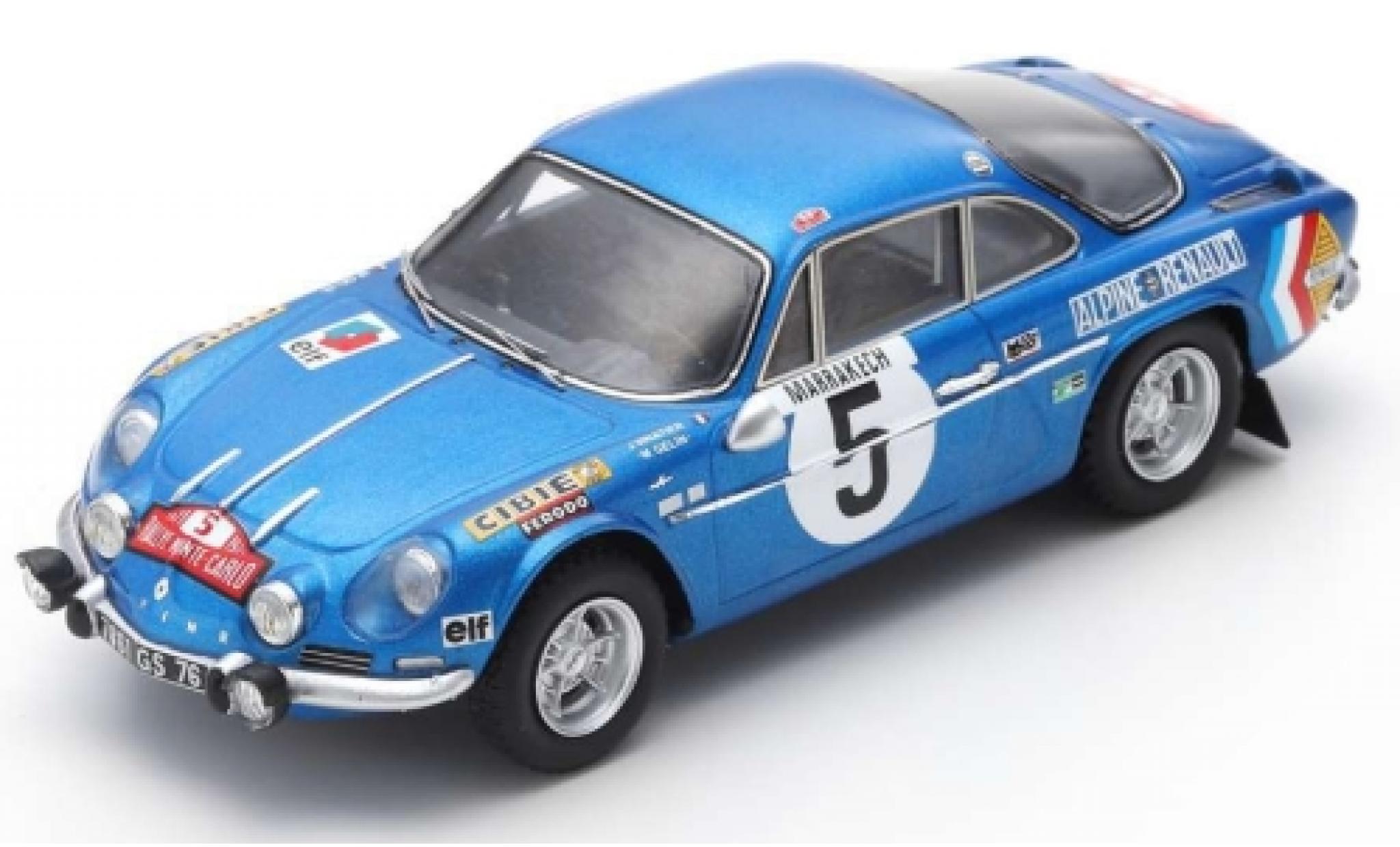 Alpine A110 1/43 Spark No.5 Rally Monte Carlo 1971 J.Vinatier/P.du Pasquier modellino in miniatura