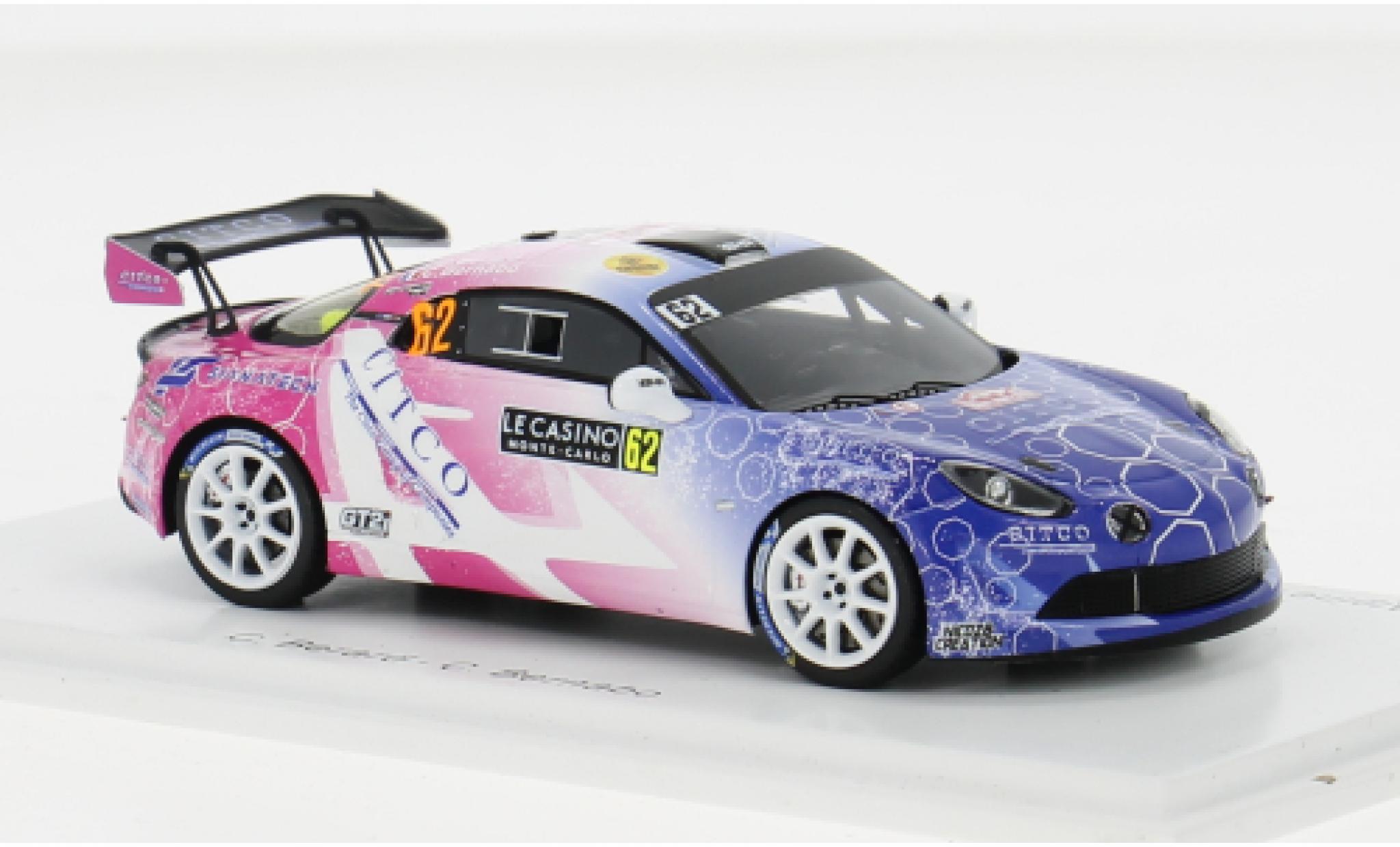 Alpine A110 1/43 Spark Rally RGT No.62 Rallye WM Rallye Monte Carlo 2024 1:43 modellino in miniatura