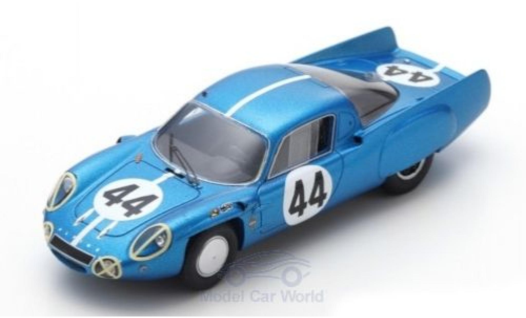 Alpine A210 1/43 Spark No.44 24h Le Mans 1966 J.Cheinisse/R.de Lageneste modellino in miniatura