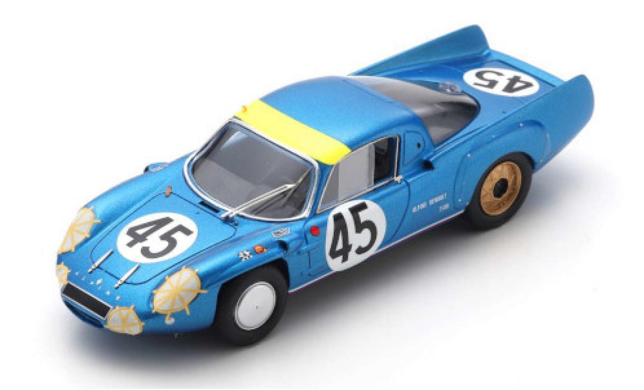 Alpine A210 1/43 Spark No.45 24h Le Mans 1967 J.Vinatier/M.Bianchi modellino in miniatura