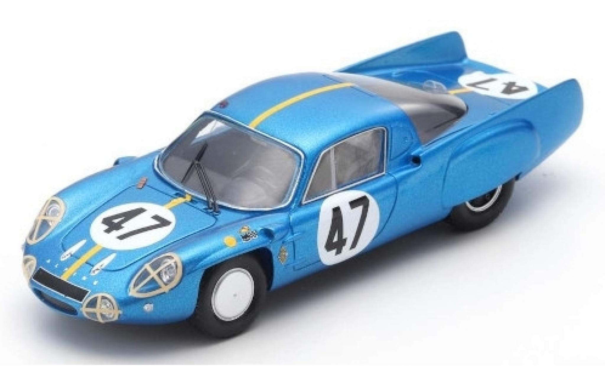 Alpine A210 1/43 Spark No.47 24h Le Mans 1966 P.Toivonen/B.Jansson modellino in miniatura