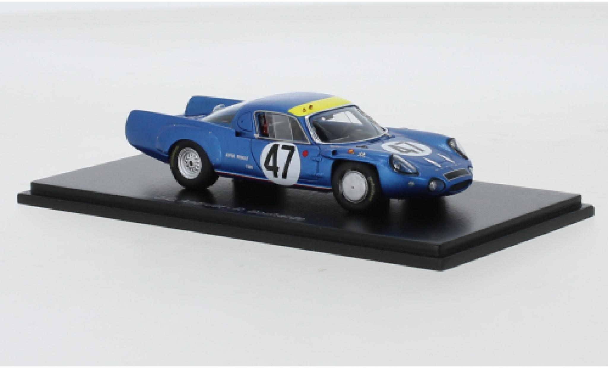 Alpine A210 1/43 Spark No.47 24h Le Mans 1967 J-C.Andruet/R.Bouharde modellino in miniatura