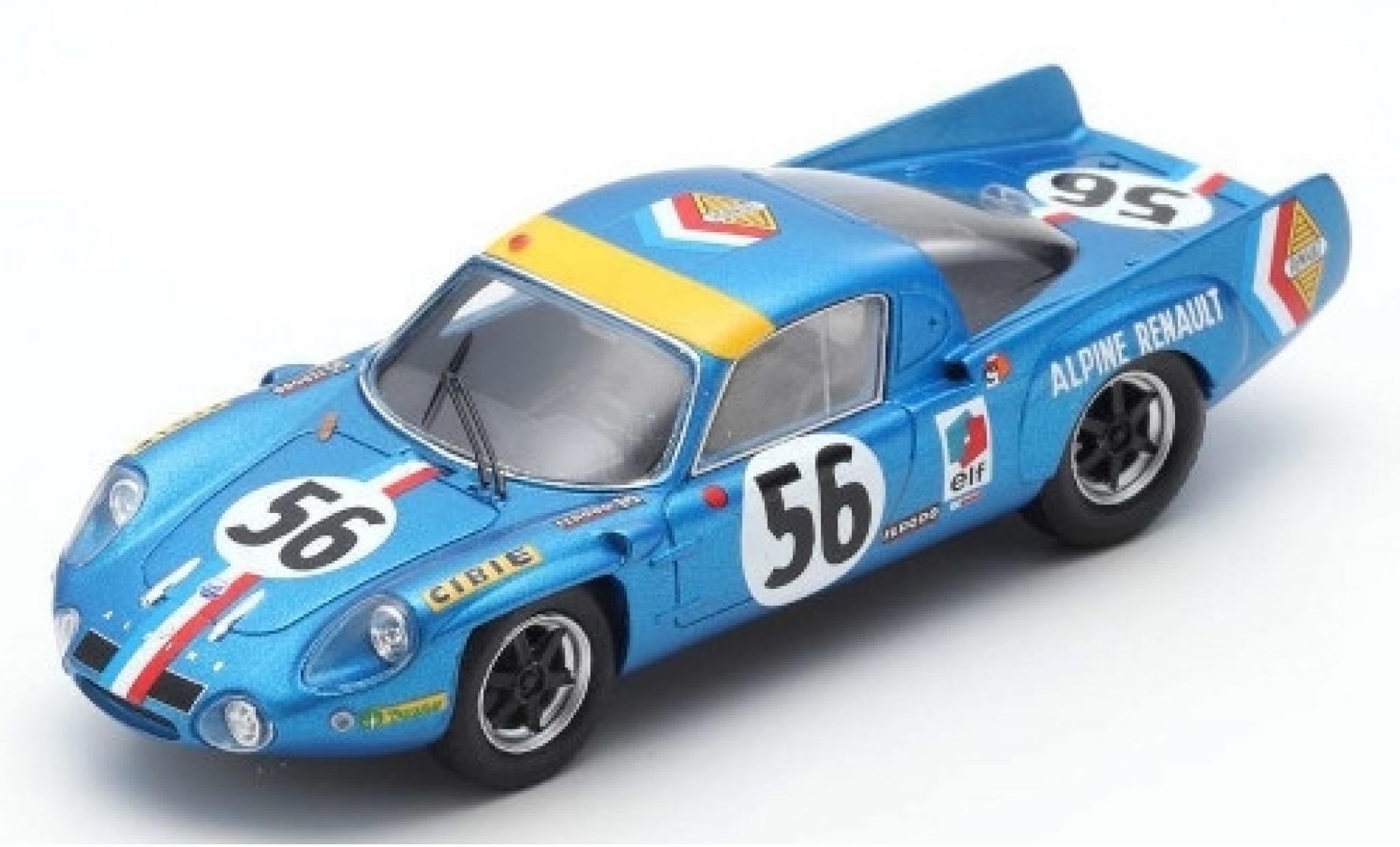 Alpine A210 1/43 Spark No.56 Société des Automobiles Renault 24h Le Mans 1968 J.L.Marnat/J-F.Gerbault modellino in miniatura