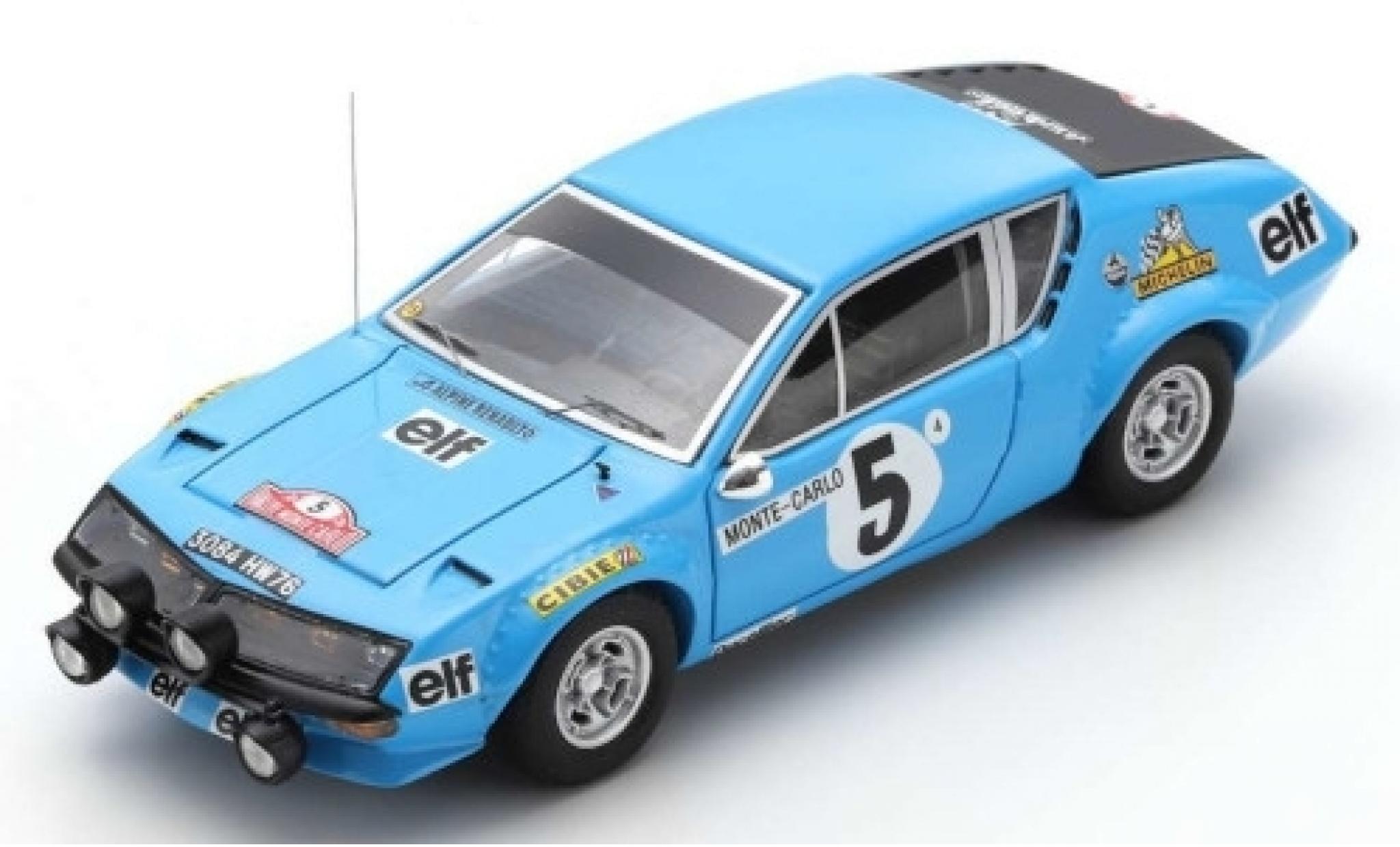 Alpine A310 1/43 Spark No.5 Elf Rallye WM Rally Monte Carlo 1975 J-L.Therier/M.Vial modellino in miniatura