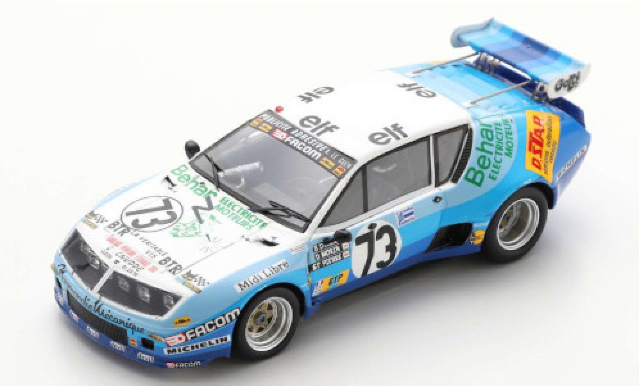Alpine A310 1/43 Spark Renault No.73 Test Le Mans 1978 D.Morin/G.de Saint Pierre modellino in miniatura