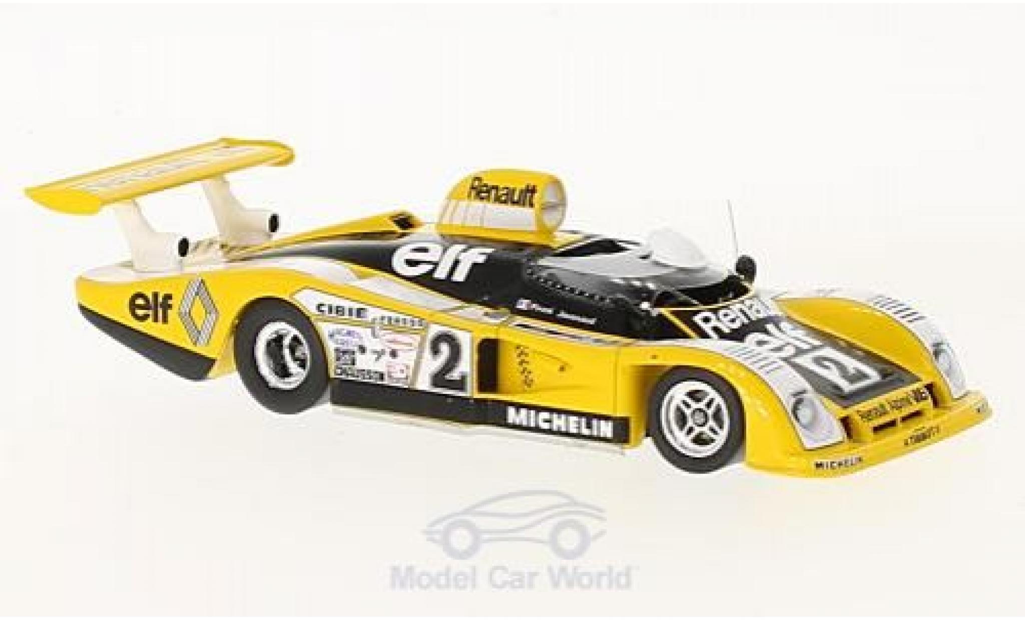 Alpine A442 1/43 Spark Renault No.2 Renault Sport 24h Le Mans 1978 D.Pironi/J.P.Jaussaud modellino in miniatura