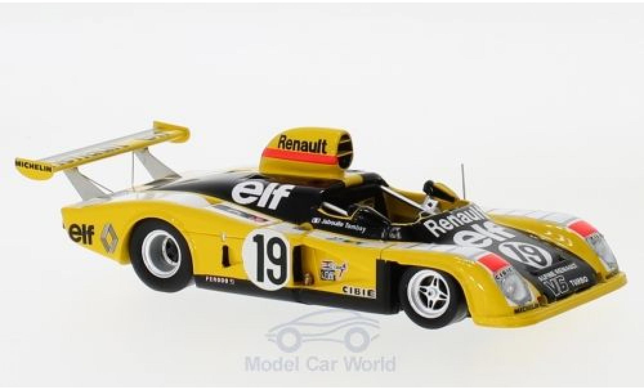 Alpine A442 1/43 Spark Renault RHD No.19 24h Le Mans 1976 J.P.Jabouille/P.Tambay modellino in miniatura