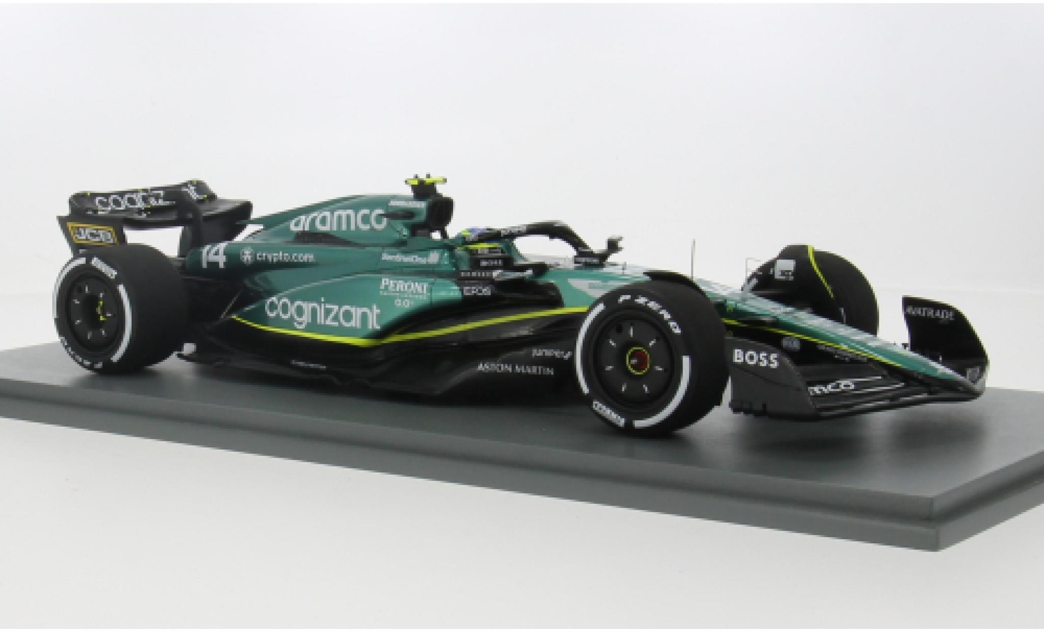 Aston Martin AMR2 1/18 Spark 3 No.14 Aramco Cognizant F1 Team Cognizant Formel 1 GP Kanada 2023 1:18 modellino in miniatura