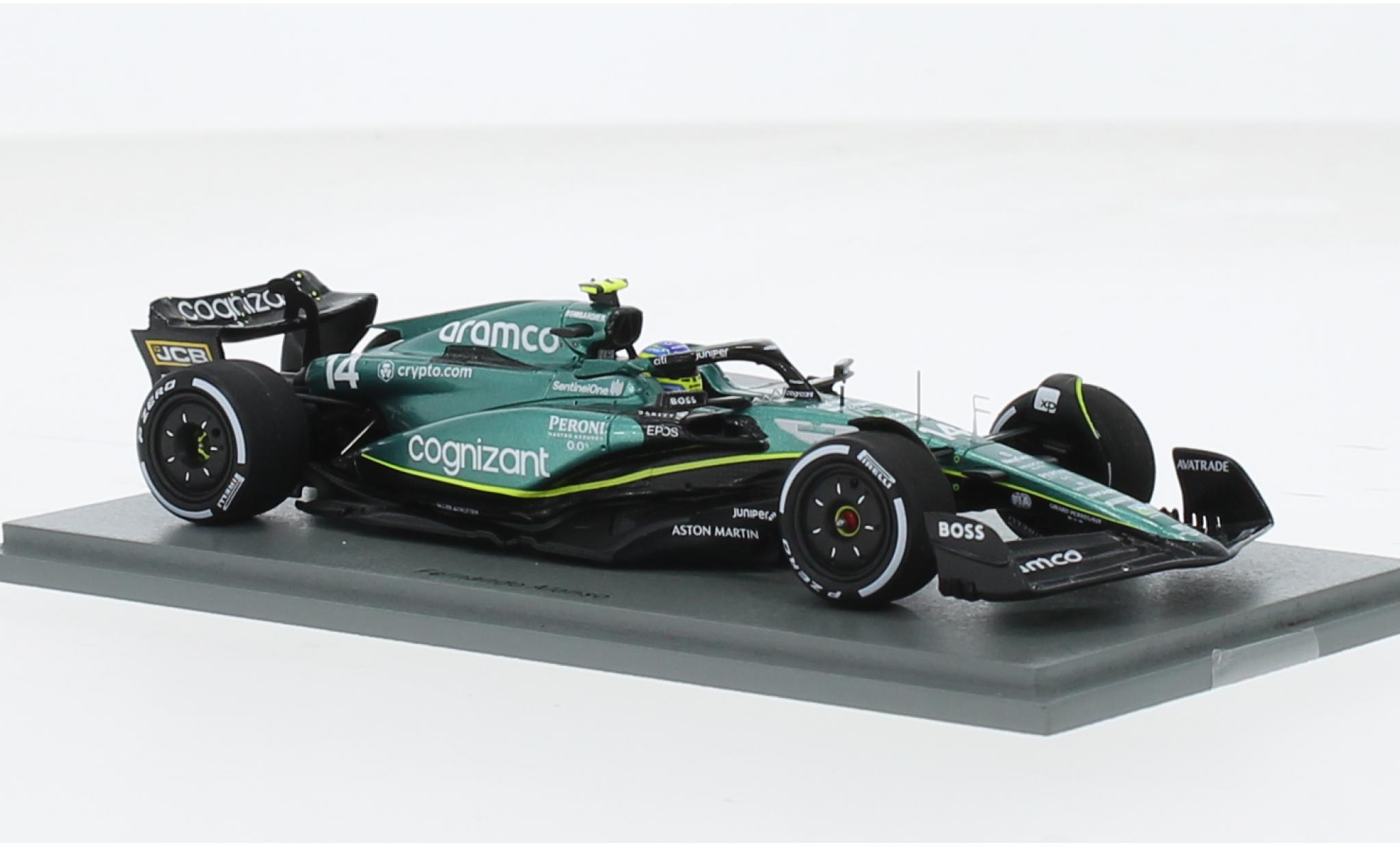 Aston Martin AMR2 1/43 Spark 3 No.14 Aramco Cognizant F1 Team Cognizant Formel 1 GP Kanada 2023 1:43 modellino in miniatura