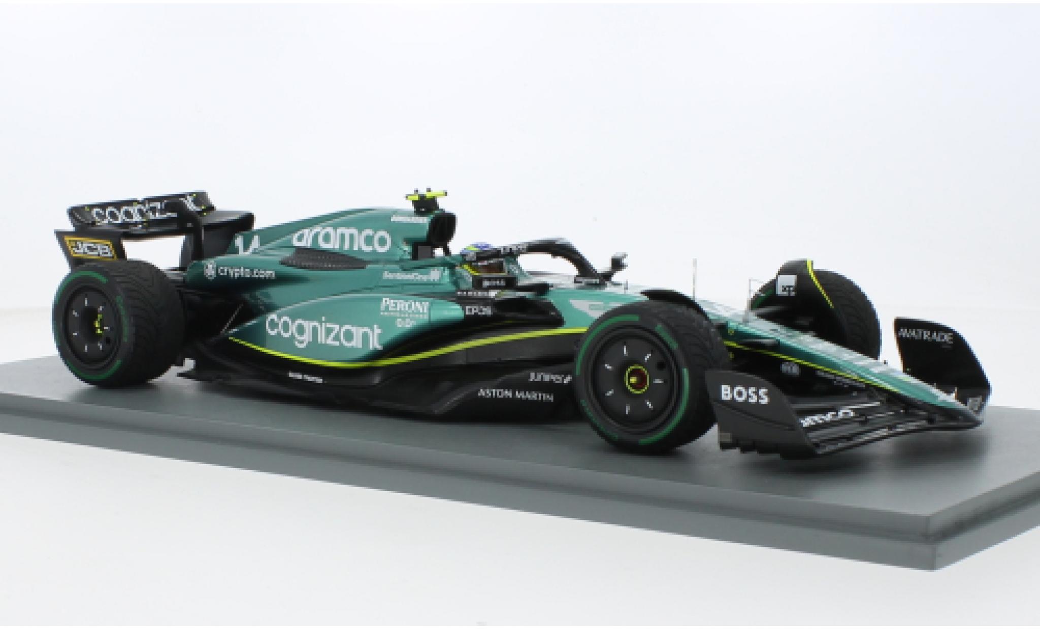 Aston Martin AMR2 1/18 Spark 3 No.14 Aramco Cognizant F1 Team Cognizant Formel 1 GP Monaco 2023 1:18 modellino in miniatura