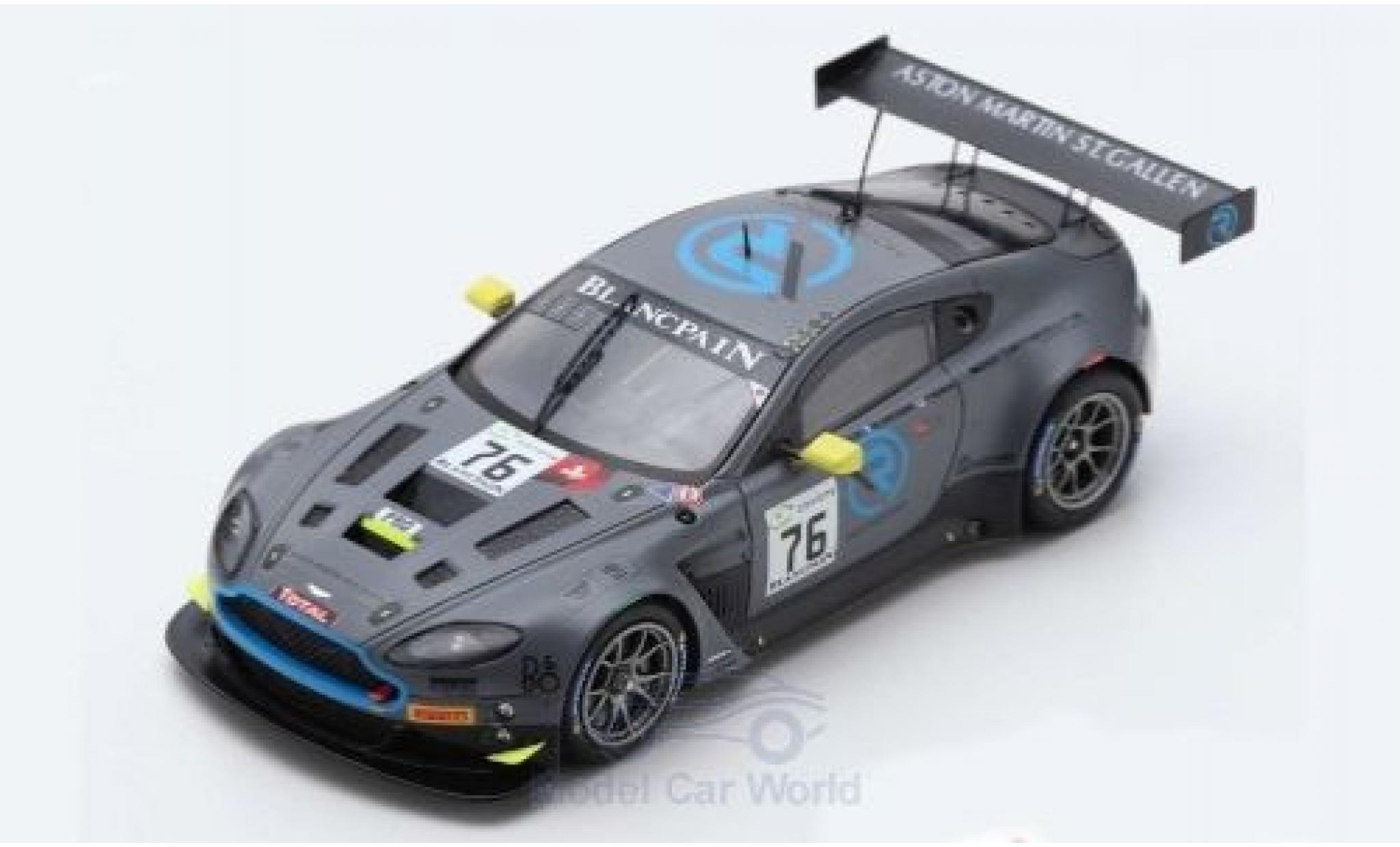 Aston Martin V12 1/43 Spark Vantage GT3 No.76 R-Motorsport 24h Spa 2018 M.Vaxiviere/J.Dennis/N.Thiim modellino in miniatura