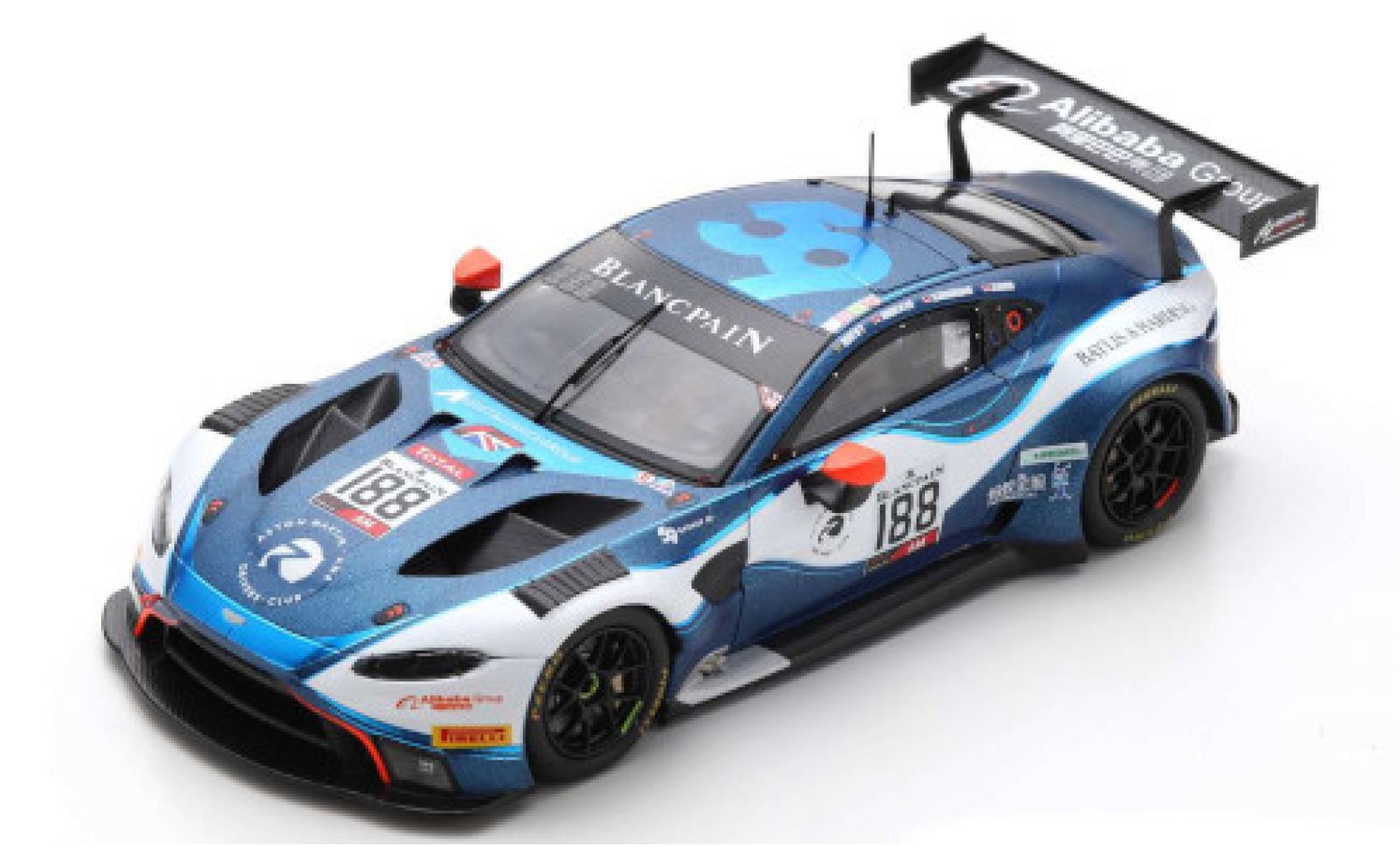 Aston Martin Vantage 1/43 Spark AMR GT3 No.188 Garage 59 24h Spa 2019 A.West/C.Harris/C.Goodwin/R.Gunn modellino in miniatura