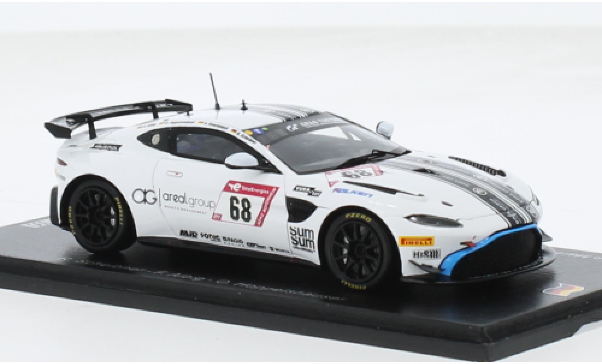 Aston Martin V8 Vantage GT4 1/43 Spark Vantage AMR GT4 No.68 Dörr Motorsport 24h Nürburgring 2023 1:43 modellino in miniatura