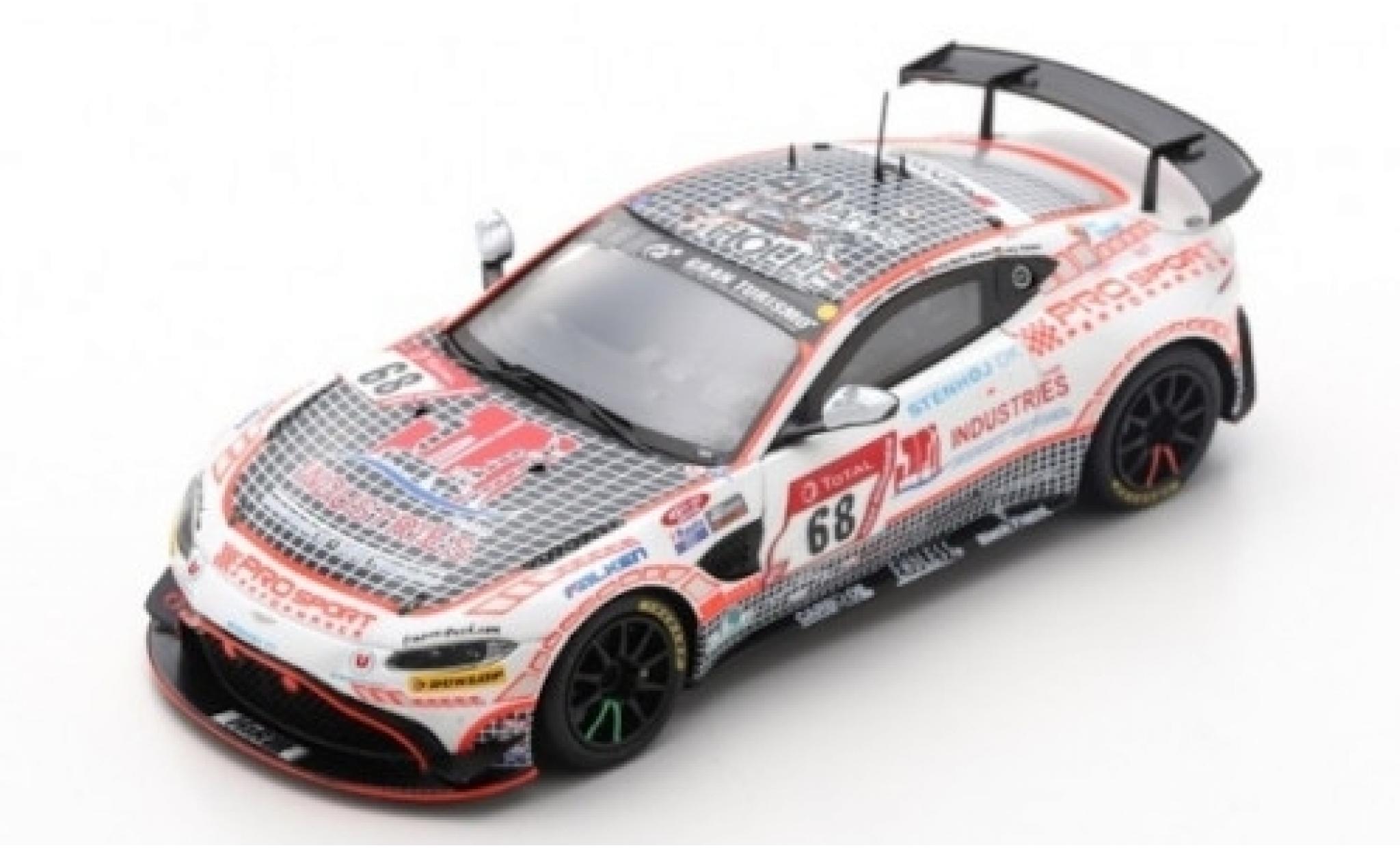 Aston Martin Vantage 1/43 Spark AMR GT4 No.68 Prosport-Performance GmbH 24h Nürburgring 2019 V.Jörg/N.Moller-Madsen/J.Lappalainen modellino in miniatura