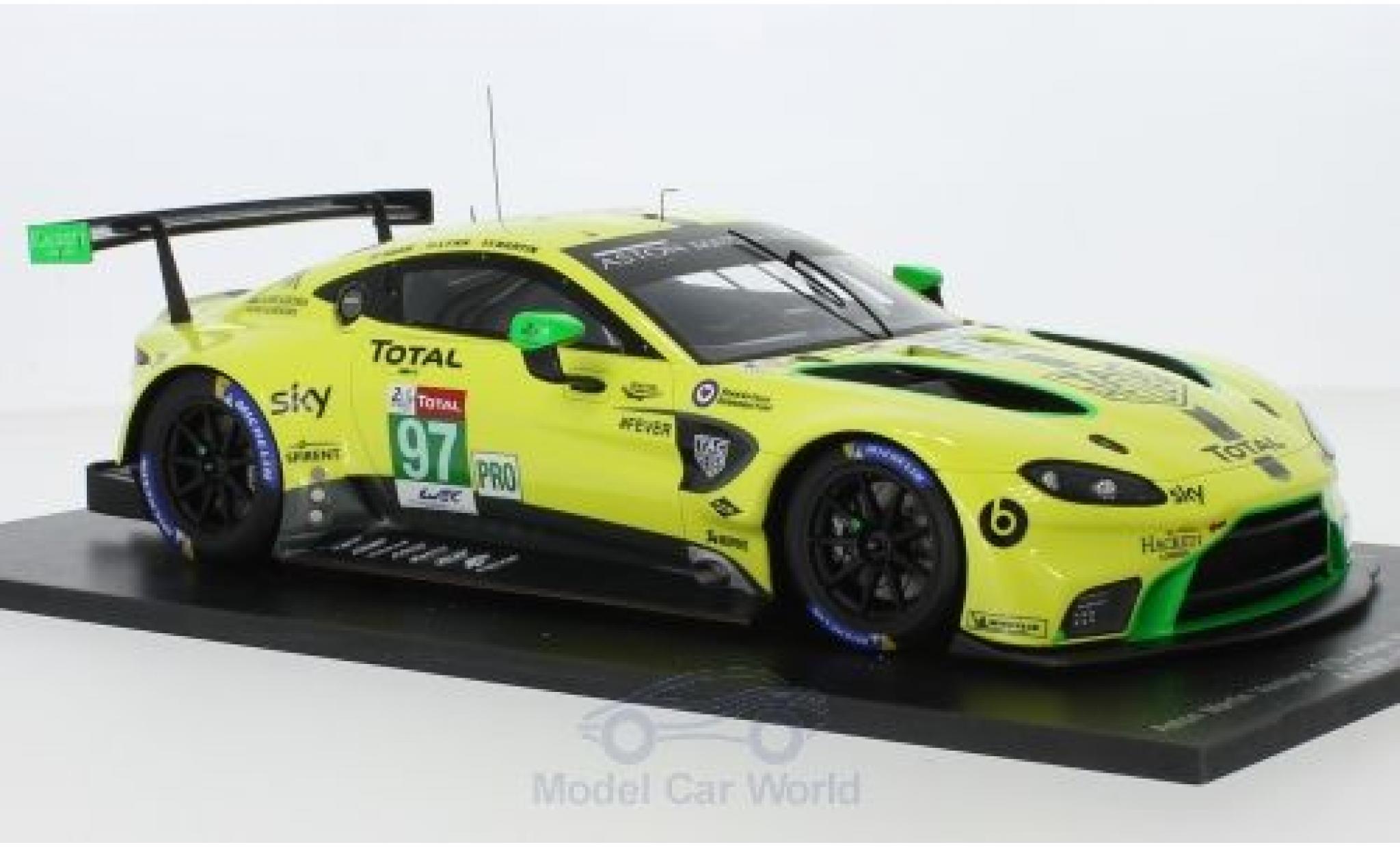 Aston Martin Vantage 1/18 Spark GTE No.97 Racing 24h Le Mans 2018 A.Lynn/M.Martin/J.Adam modellino in miniatura