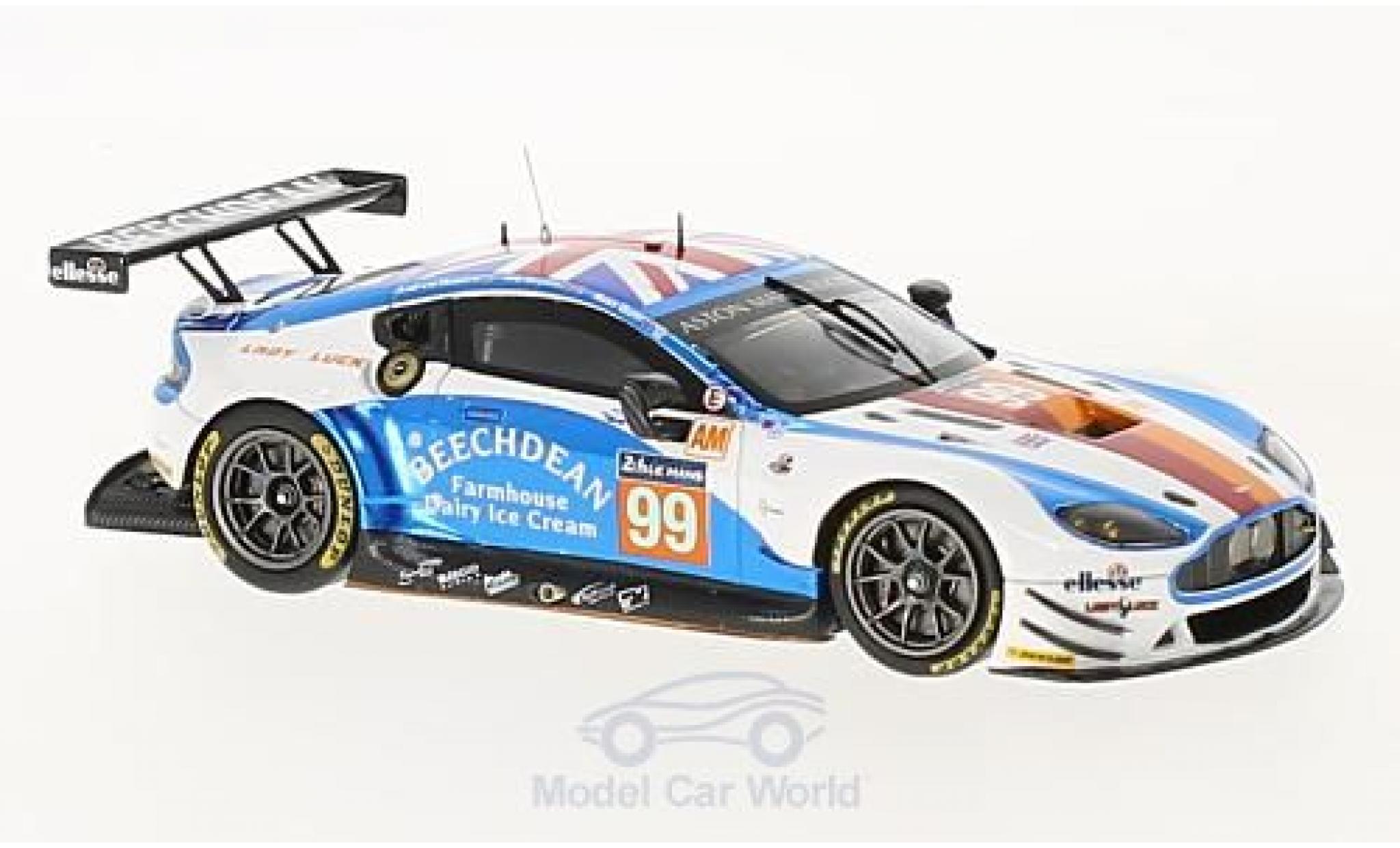 Aston Martin Vantage 1/43 Spark GTE No.99 Beechdean AMR 24h Le Mans 2017 A.Howard/R.Gunn/O.Bryant modellino in miniatura