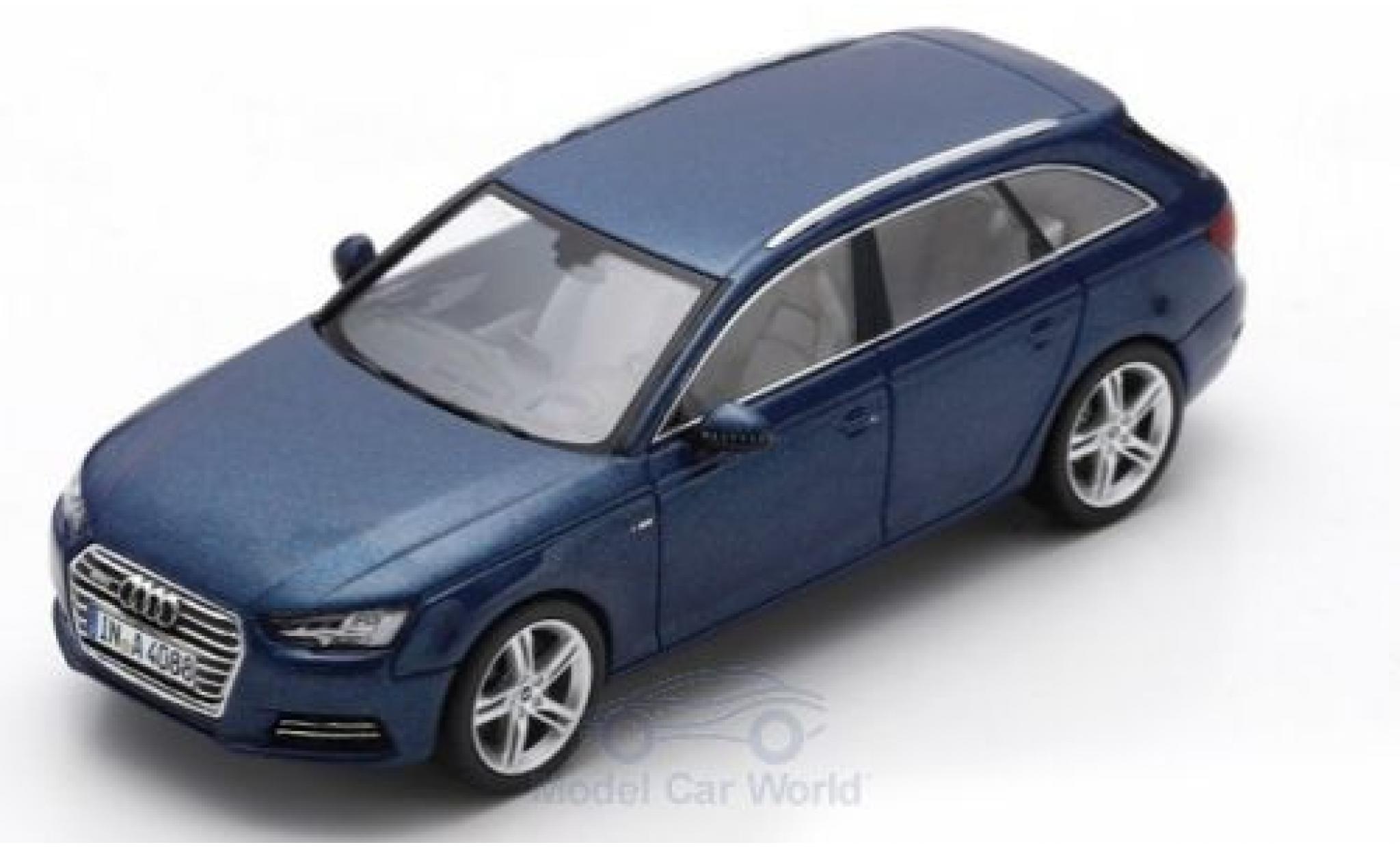 Audi A4 1/43 Spark Avant metallico blu 2016 modellino in miniatura