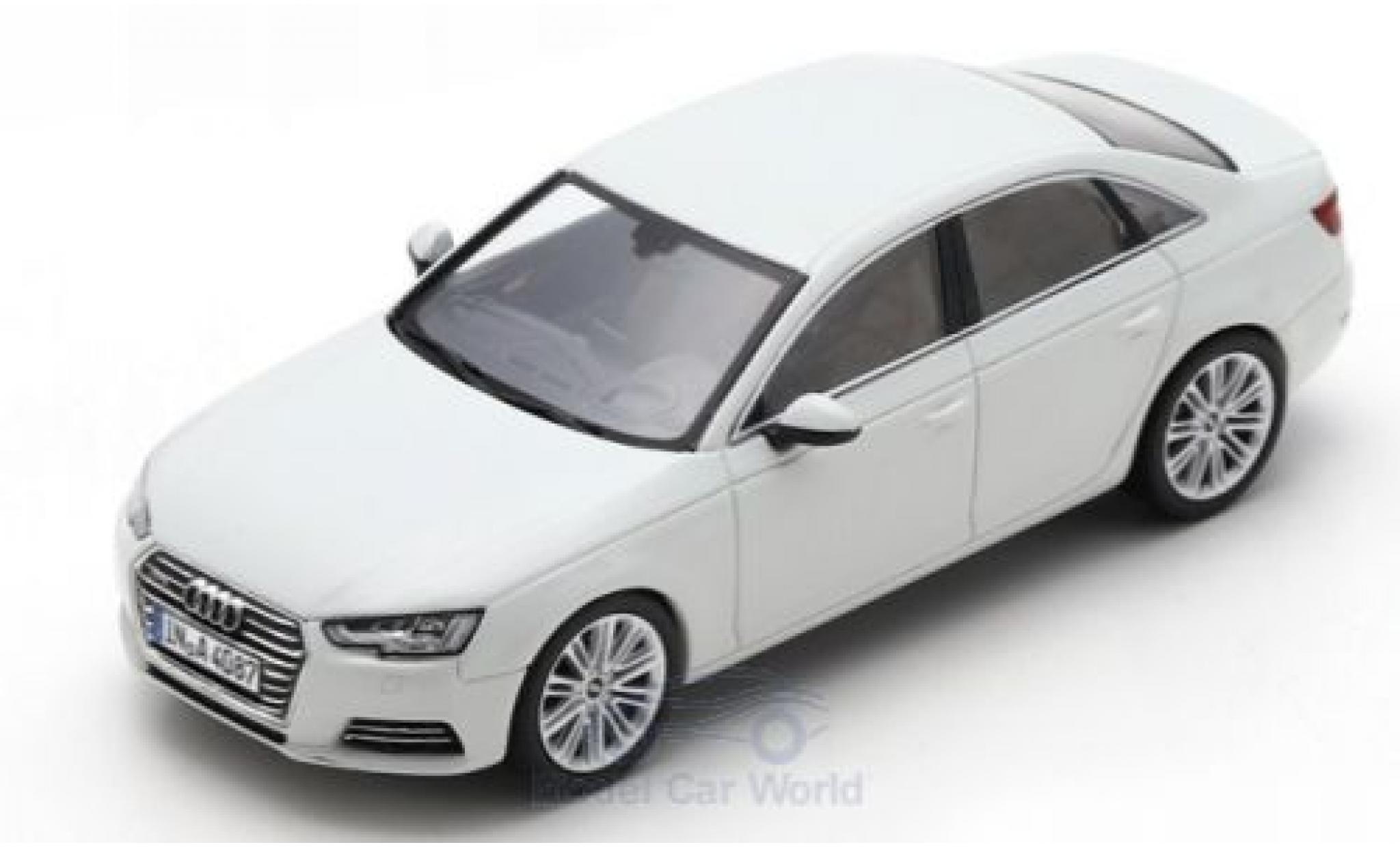 Audi A4 1/43 Spark bianco 2016 modellino in miniatura