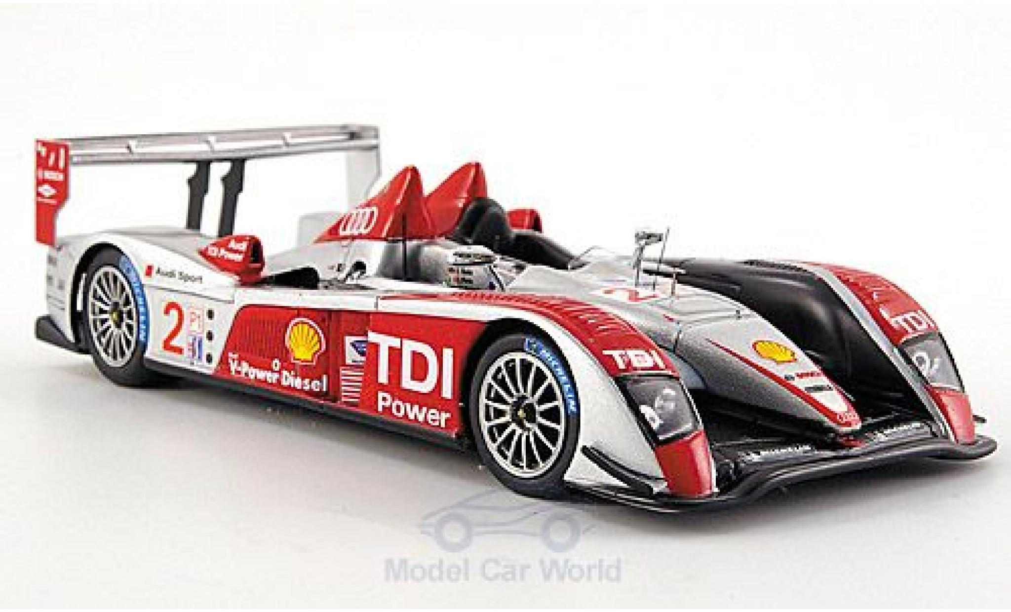 Audi R10 2007 1/43 Spark TDI No.2 12h Sebring 2007 F.Biela/E.Pirro/M.Werner modellino in miniatura