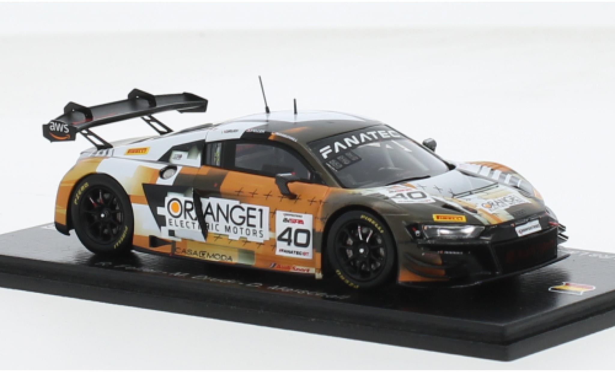 Audi R8 1/43 Spark LMS GT3 EVO II No.40 Sport Orange 1 24h Spa 2023 1:43 modellino in miniatura