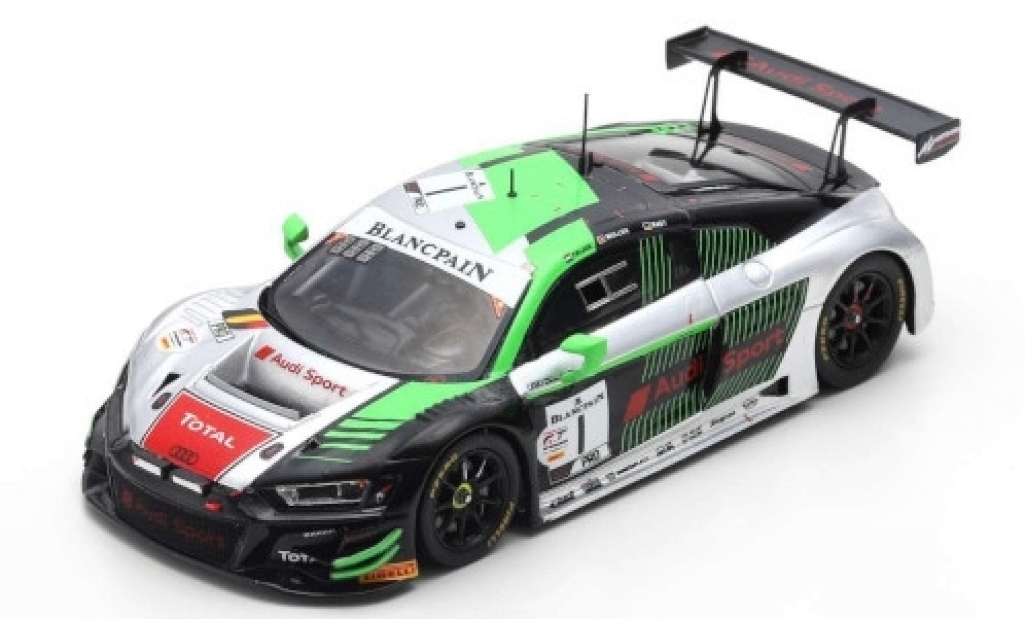 Audi R8 1/43 Spark LMS GT3 No.1 Sport Team WRT 24h Spa 2019 R.Frijns/N.Müller/R.Rast modellino in miniatura