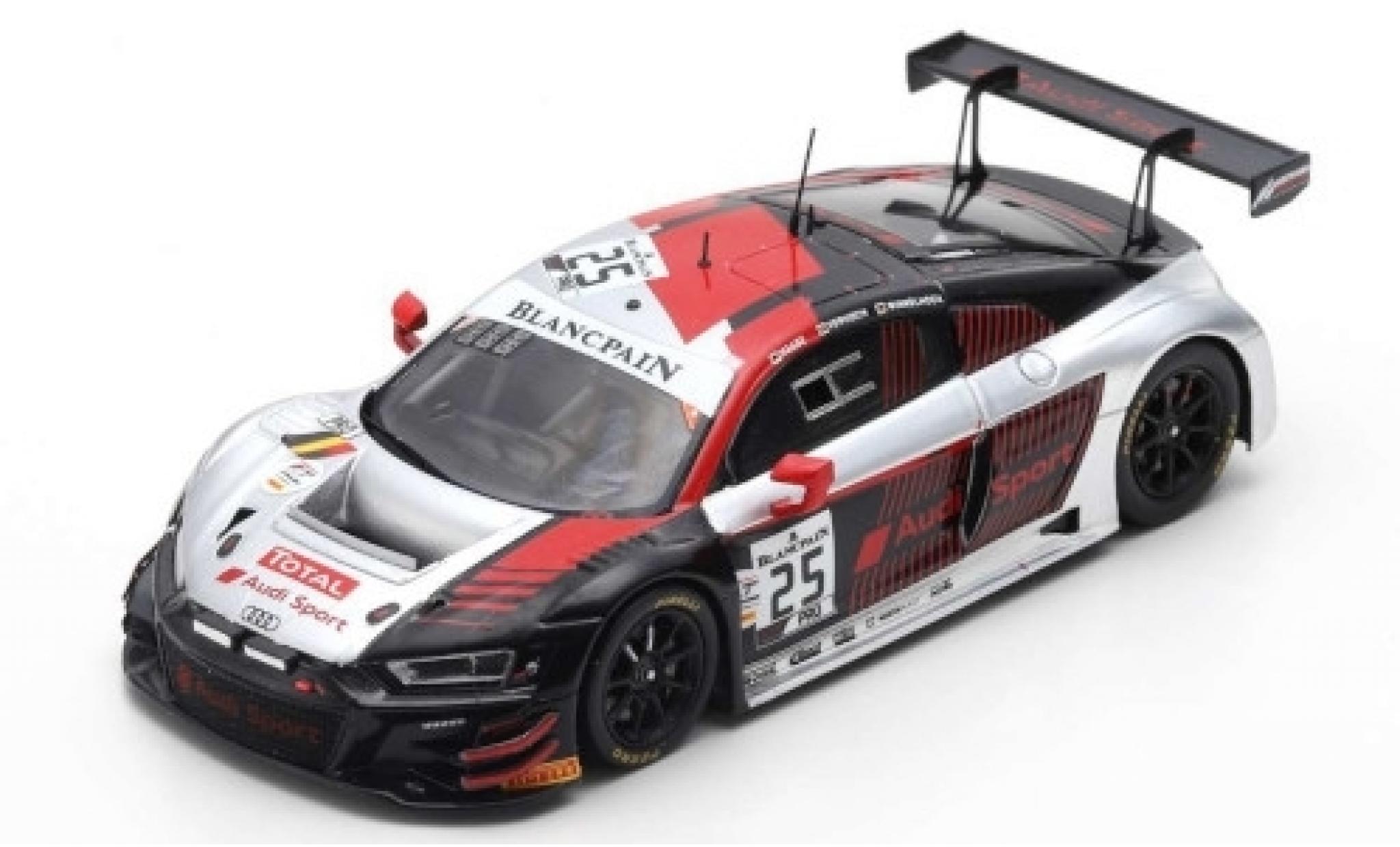 Audi R8 1/43 Spark LMS GT3 No.25 Sport Sainteloc Racing 24h Spa 2019 M.Winkelhock/F.Vervisch/C.Haase modellino in miniatura