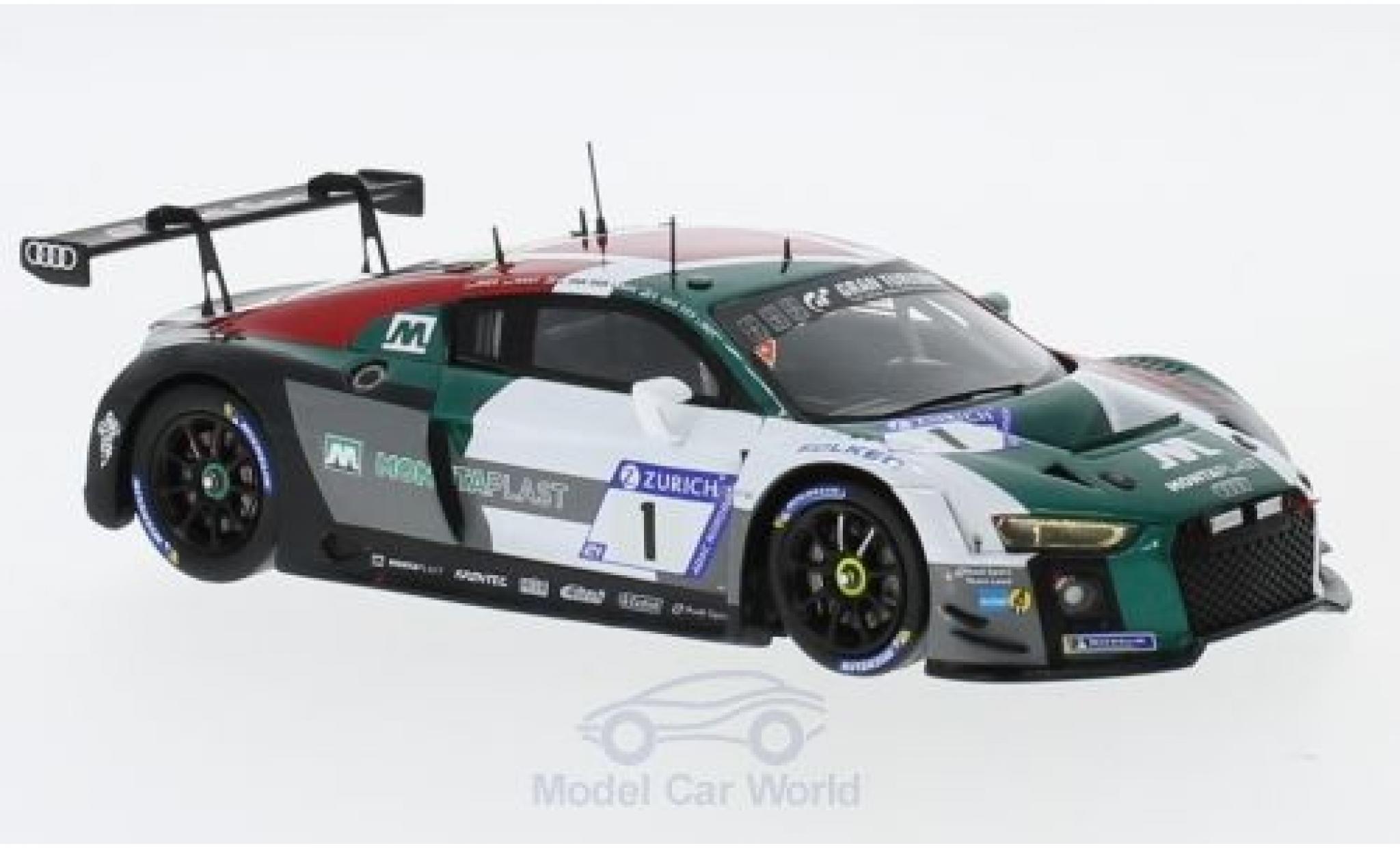 Audi R8 1/43 Spark LMS No.1 Sport Team Land 24h Nürburgring 2018 C.Mies/K.van der Linde/S.van der Linde/R.Rast modellino in miniatura