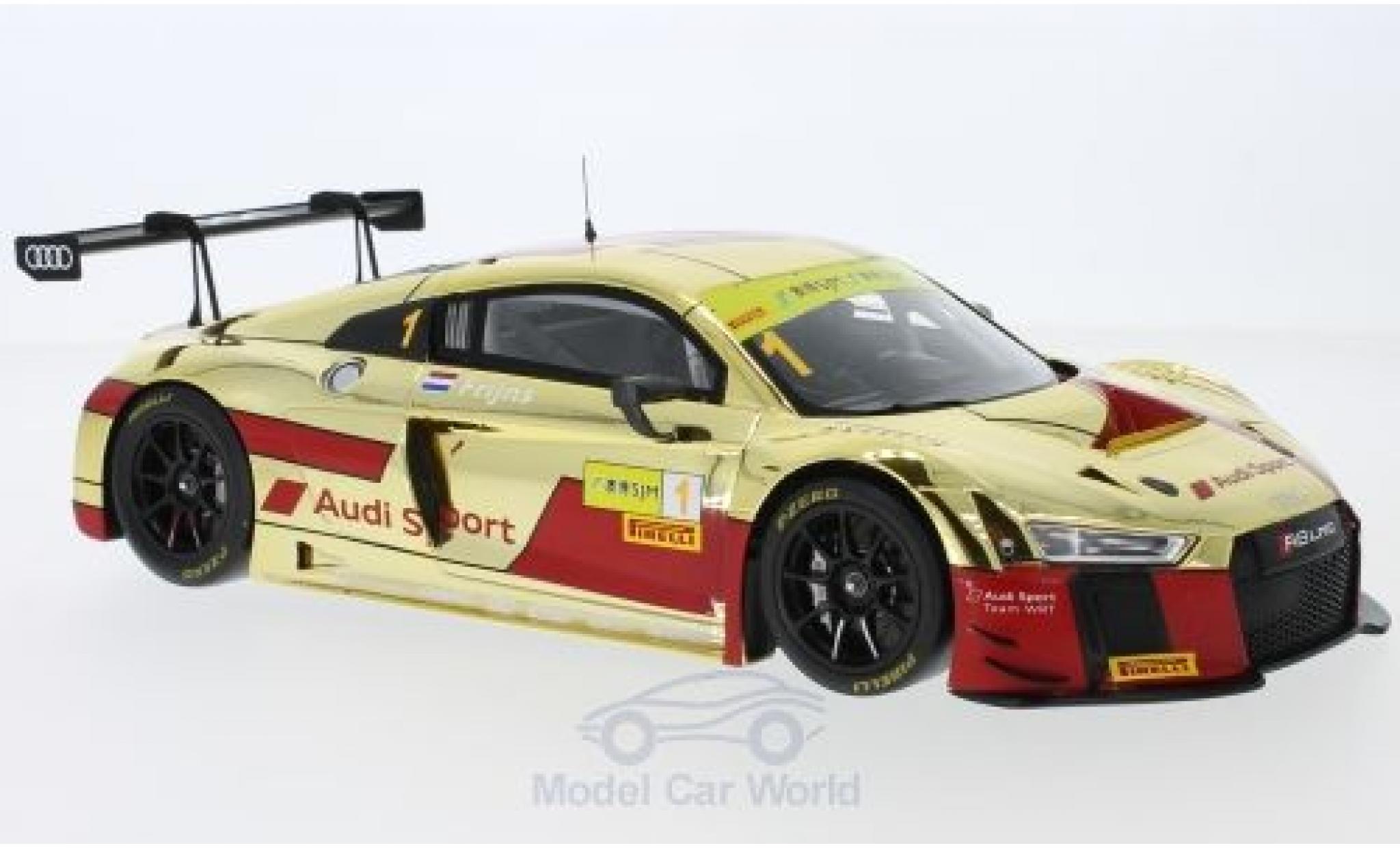 Audi R8 1/18 Spark LMS No.1 Sport Team WRT GT Cup Macau 2017 R.Frijns modellino in miniatura