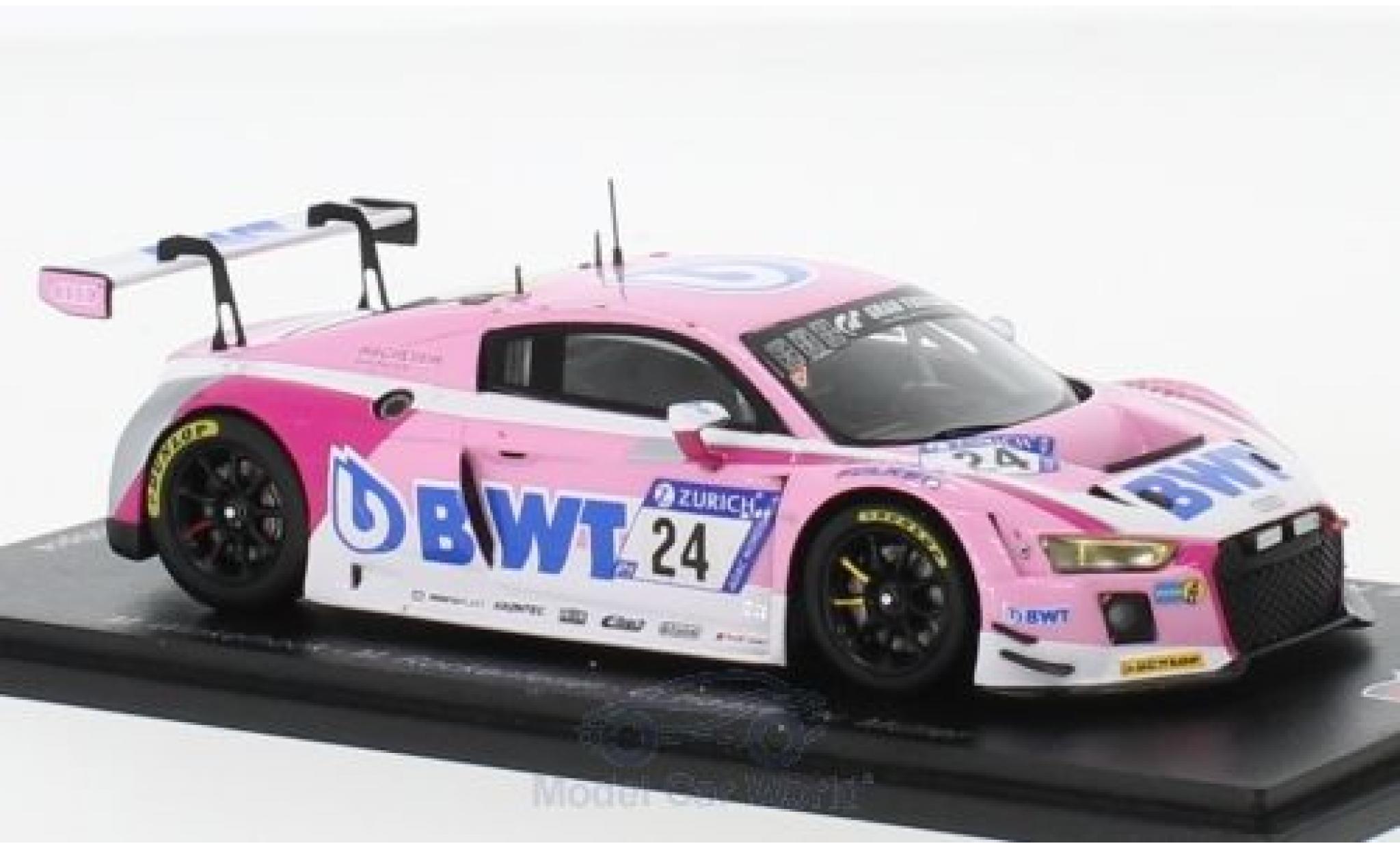 Audi R8 1/18 Spark LMS No.24 Sport Team BWT 24h Nürburgring 2018 M.Winkelhock/M.Rockenfeller/C.Haase/N.Müller modellino in miniatura