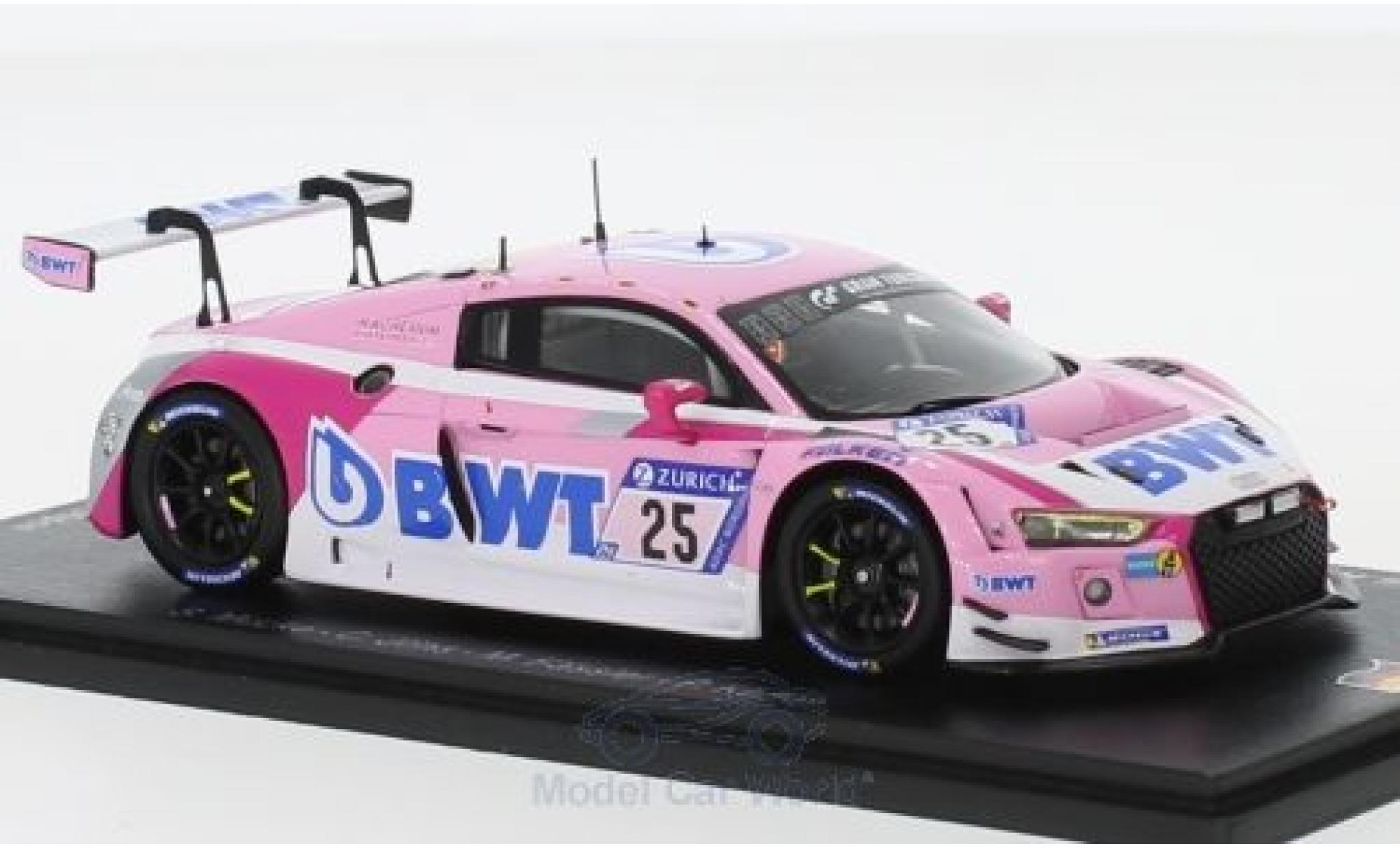 Audi R8 1/43 Spark LMS No.25 Sport Team BWT 24h Nürburgring 2018 S.Mücke/C.Jöns/M.Fässler/P.Kaffer modellino in miniatura