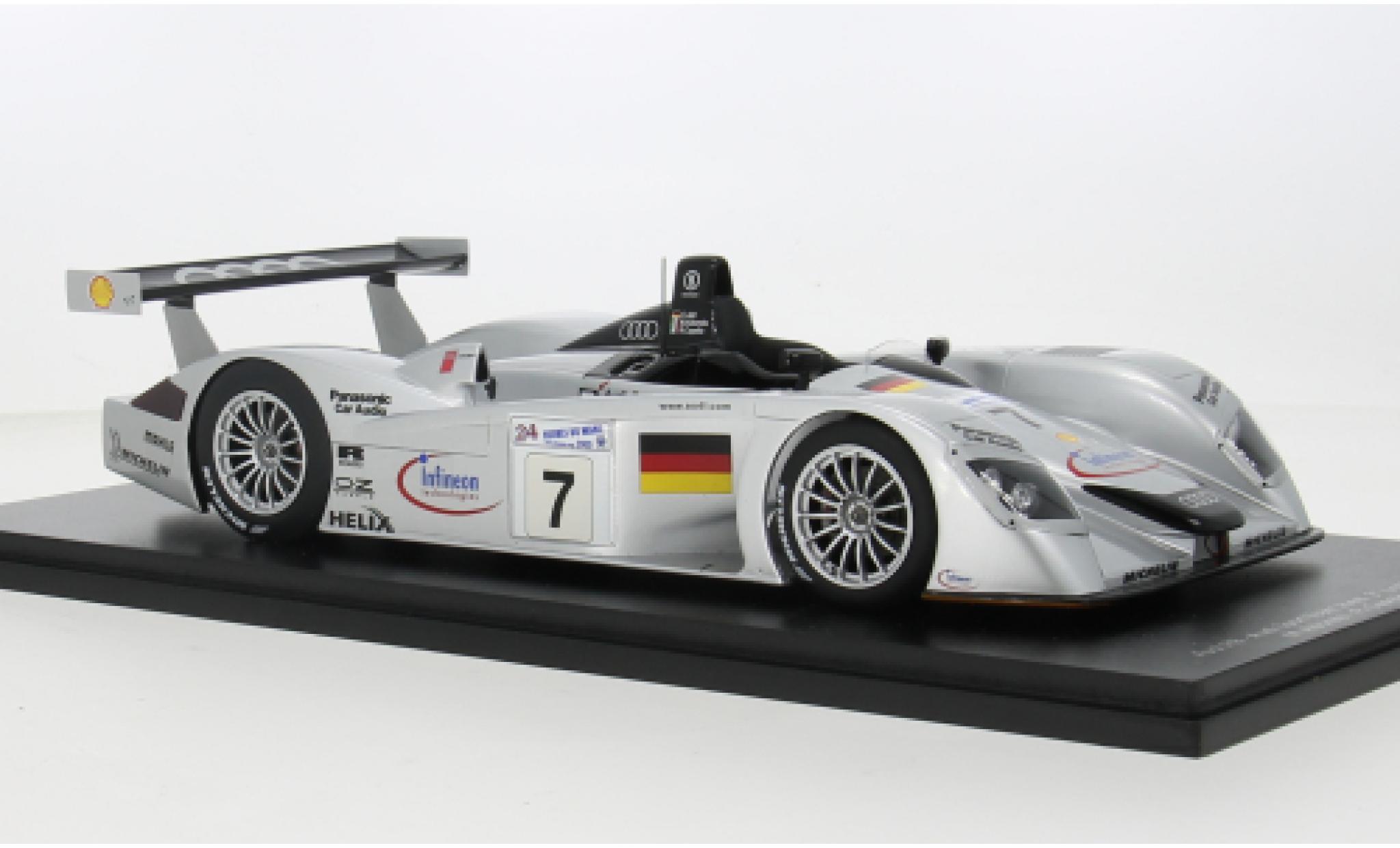 Audi R8 1/18 Spark No.7 24h Le Mans 2000 1:18 modellino in miniatura