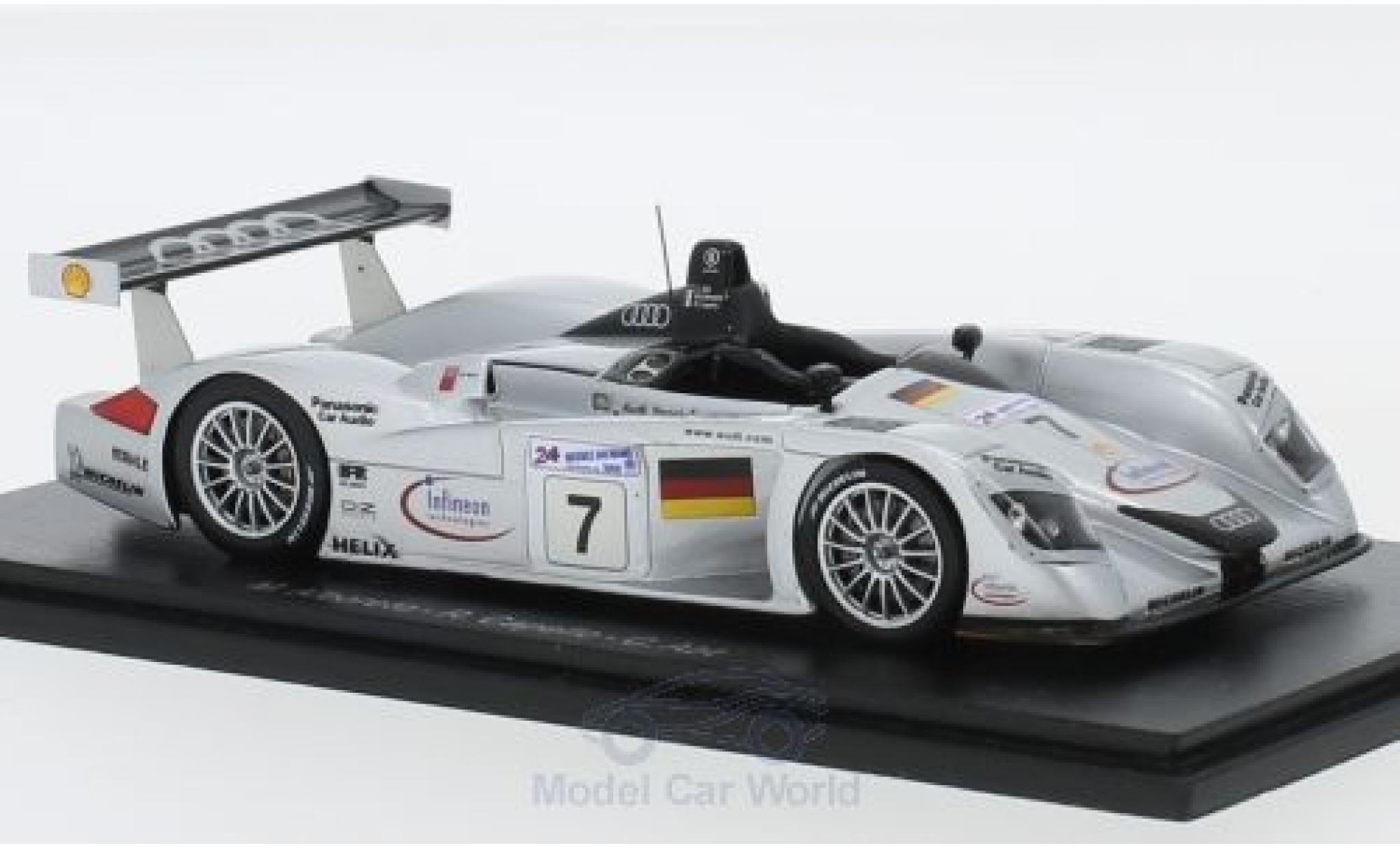 Audi R8 1/43 Spark No.7 Sport Team Joest 24h Le Mans 2000 M.Alboreto/R.Capello/C.Abt modellino in miniatura